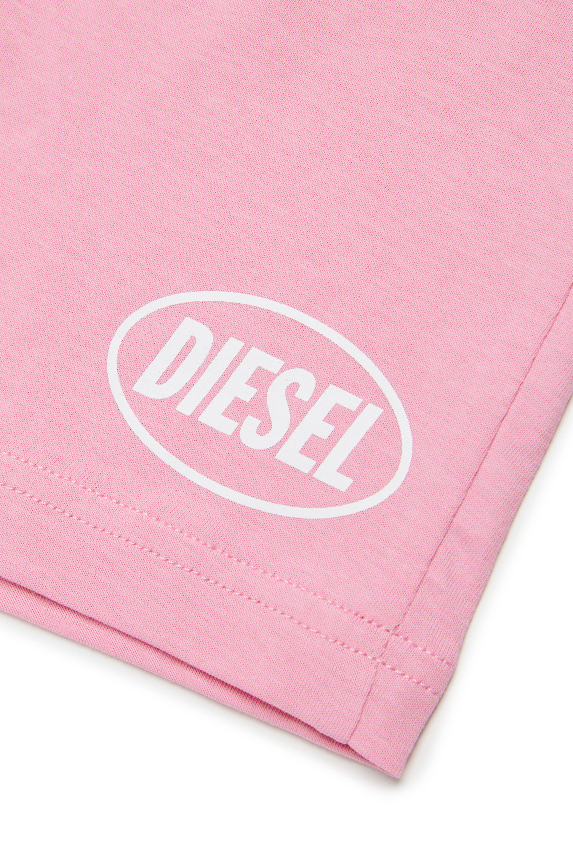 Diesel - POLPYSHORTB, Unisex's ショートパンツ in ピンク / ホワイト - 4