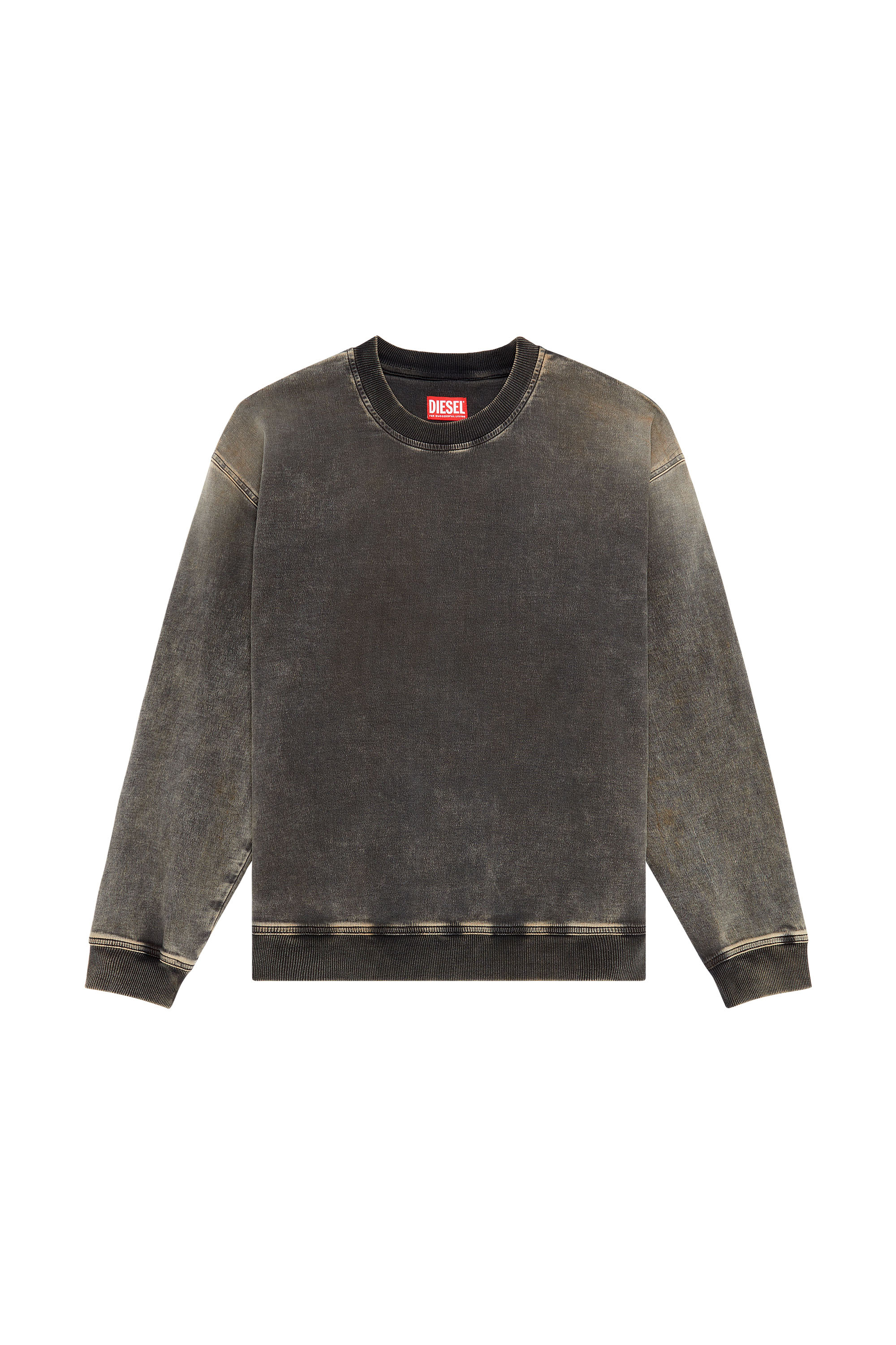 D-KRIB TRACK Sweatshirt in Track Denim｜ブラック｜メンズ｜DIESEL