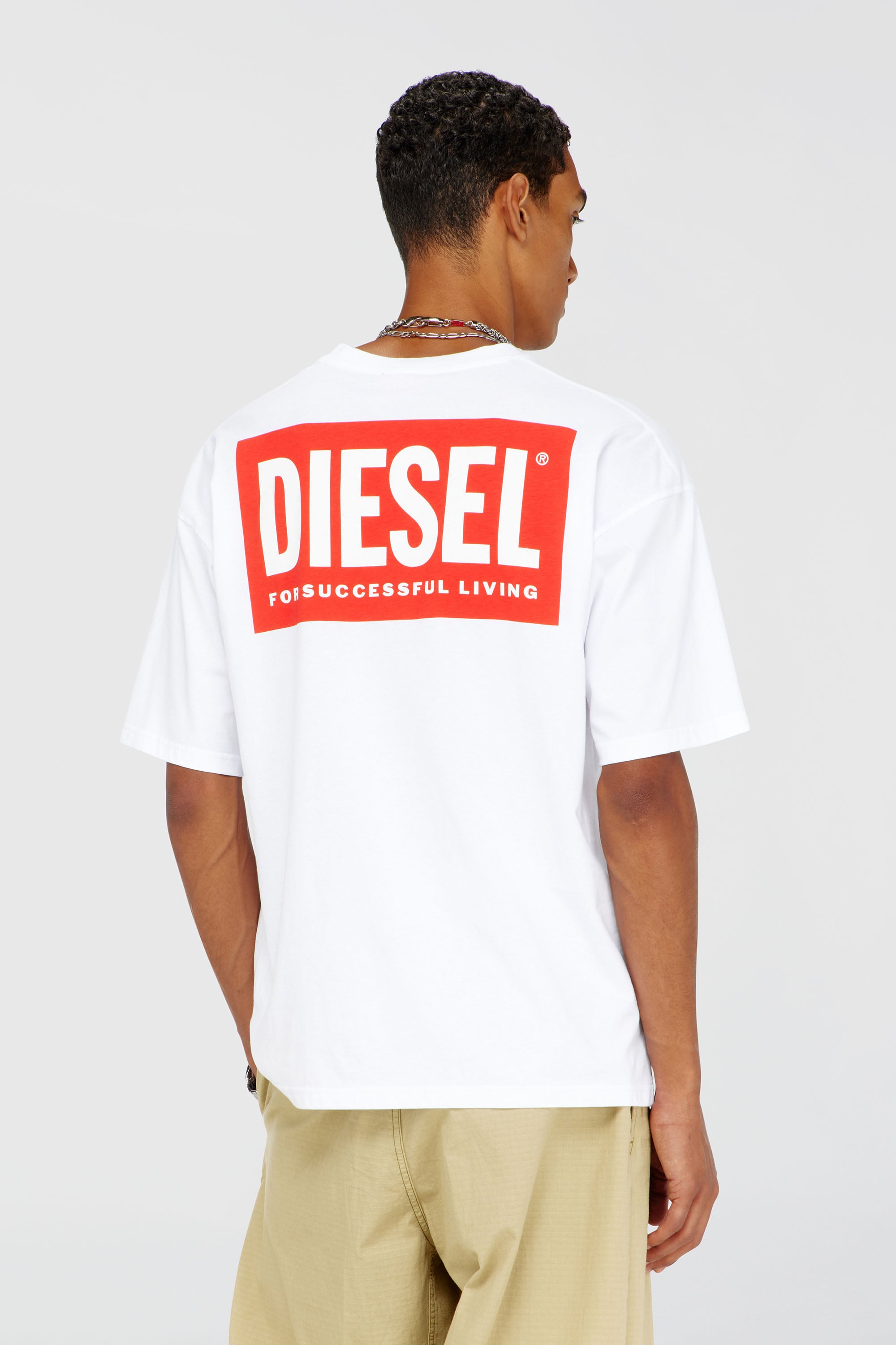 Diesel - T-BOXT-BISK, Male's Tシャツ in ホワイト - 4