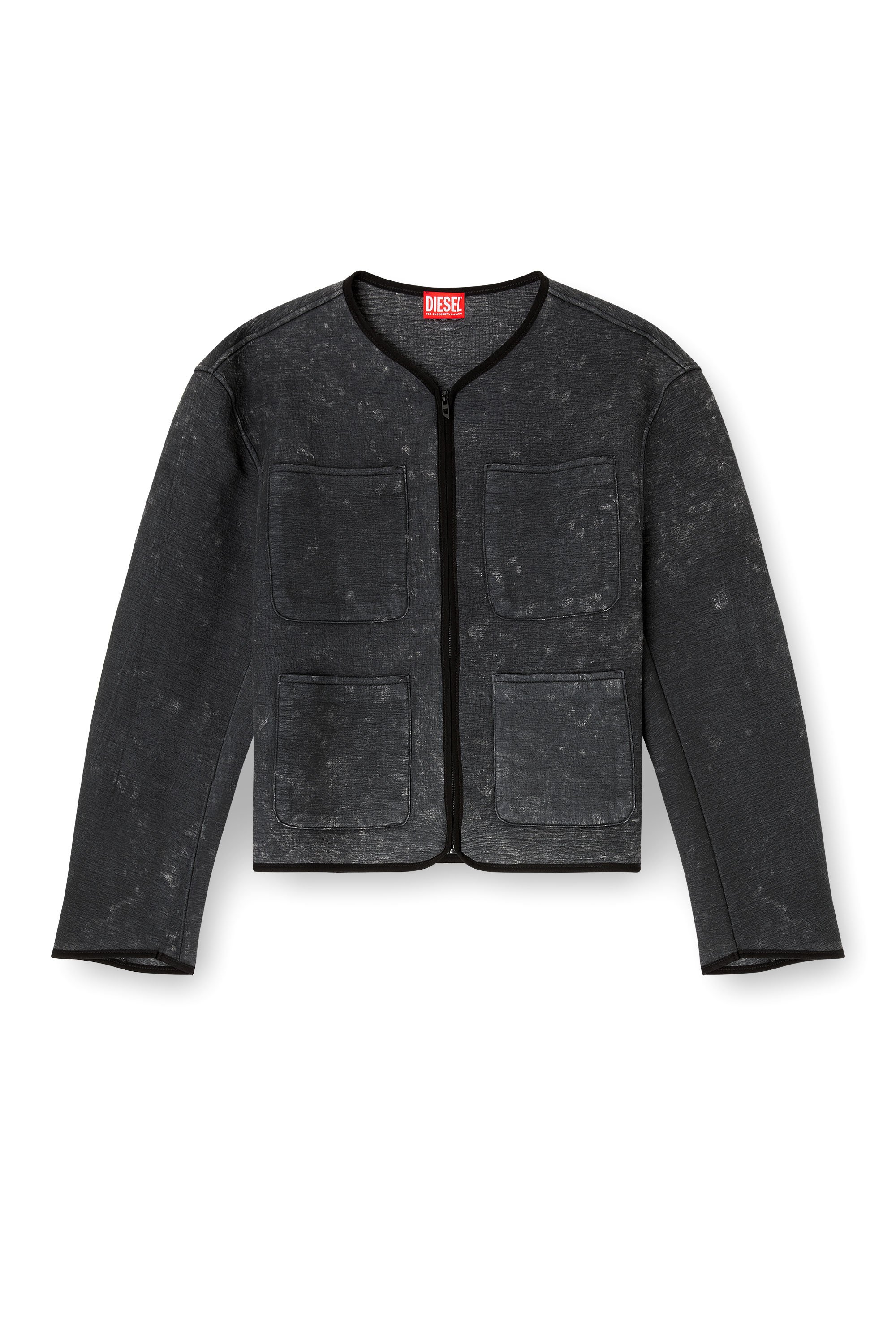 Diesel - G-TES, Female's ジップアップジャケット in ダークグレー - 3