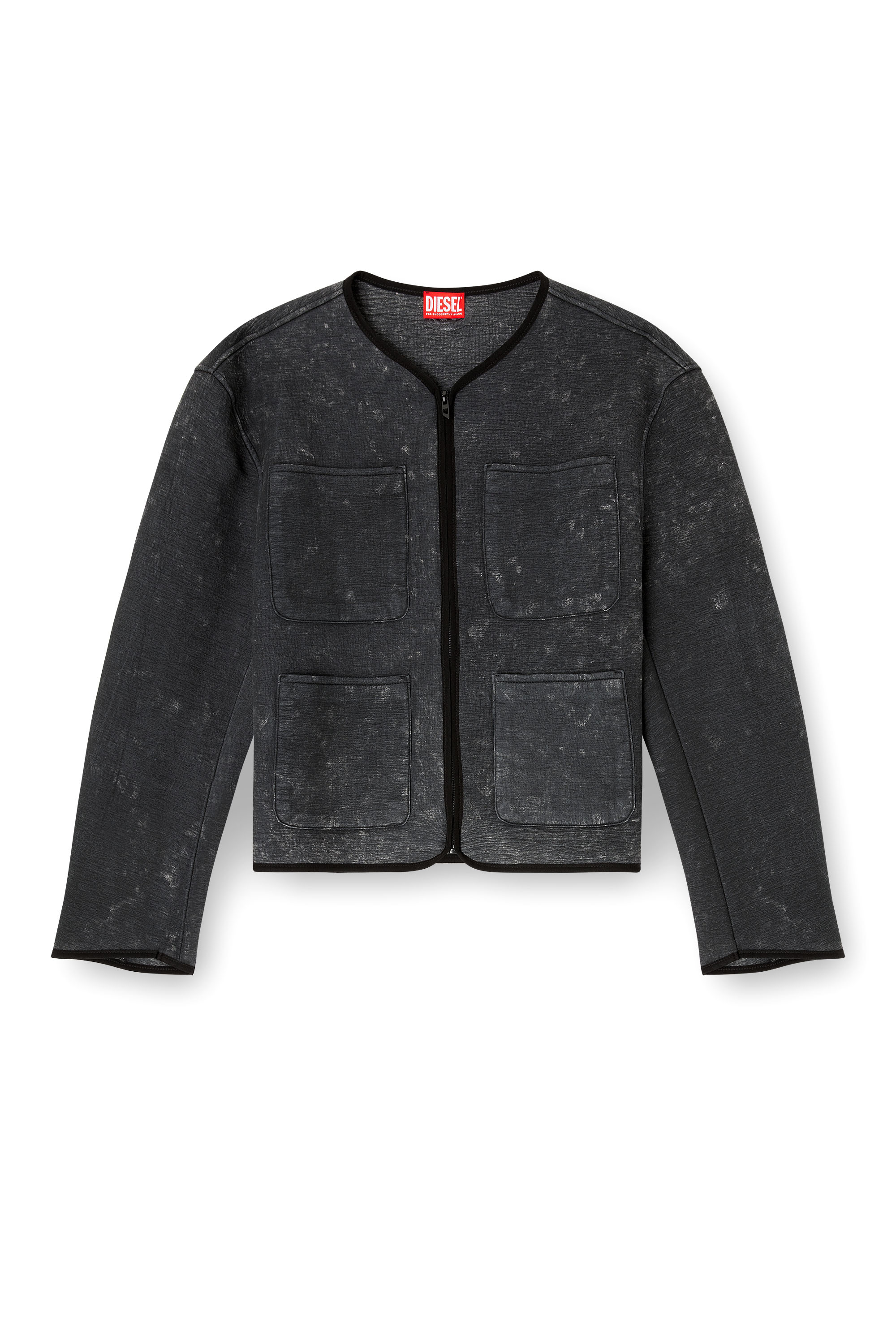 Diesel - G-TES, Female's ジップアップジャケット in ダークグレー - 2