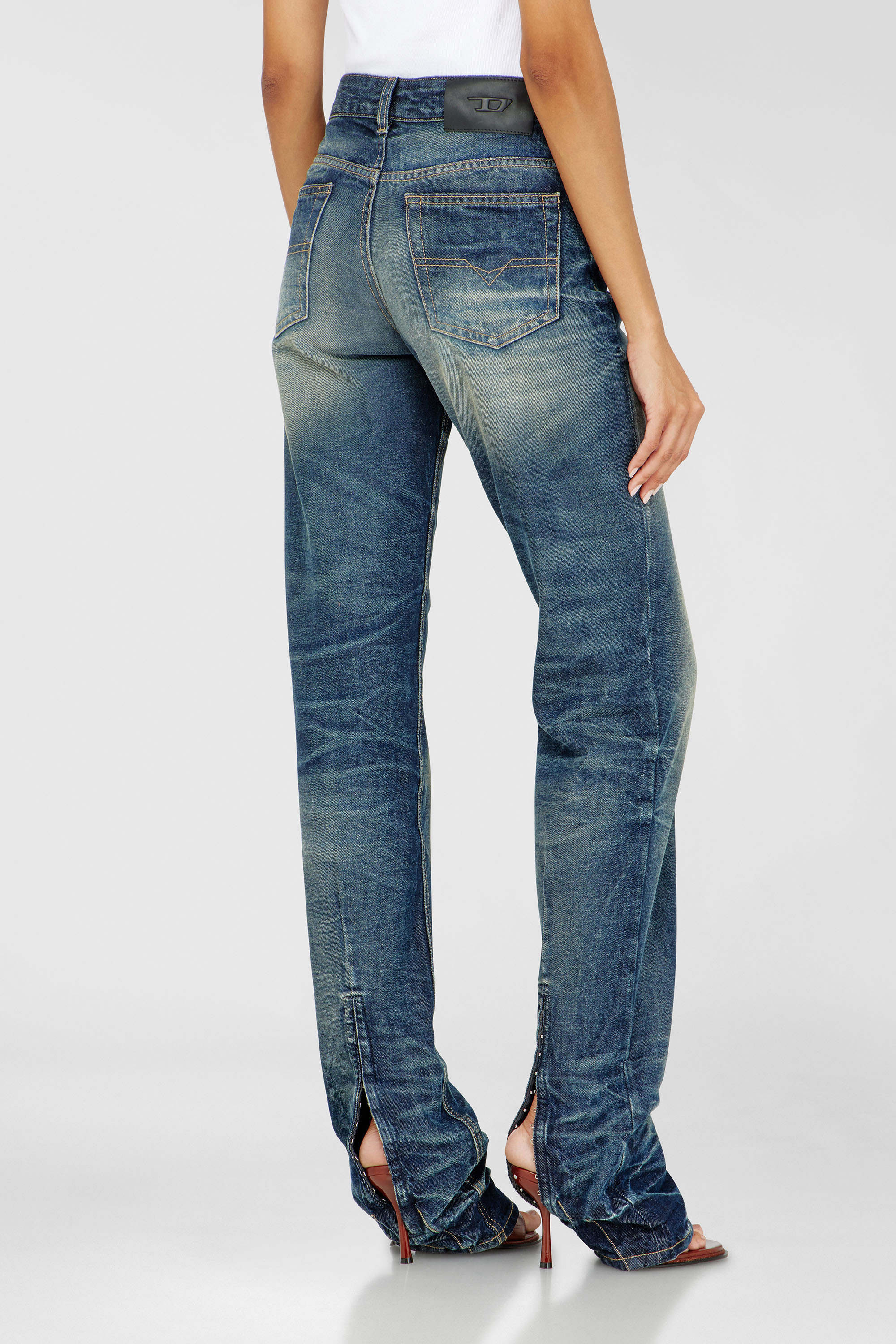 Diesel - Female's Regular Jeans D-Heel 0DBFC, ミディアムブルー - 5