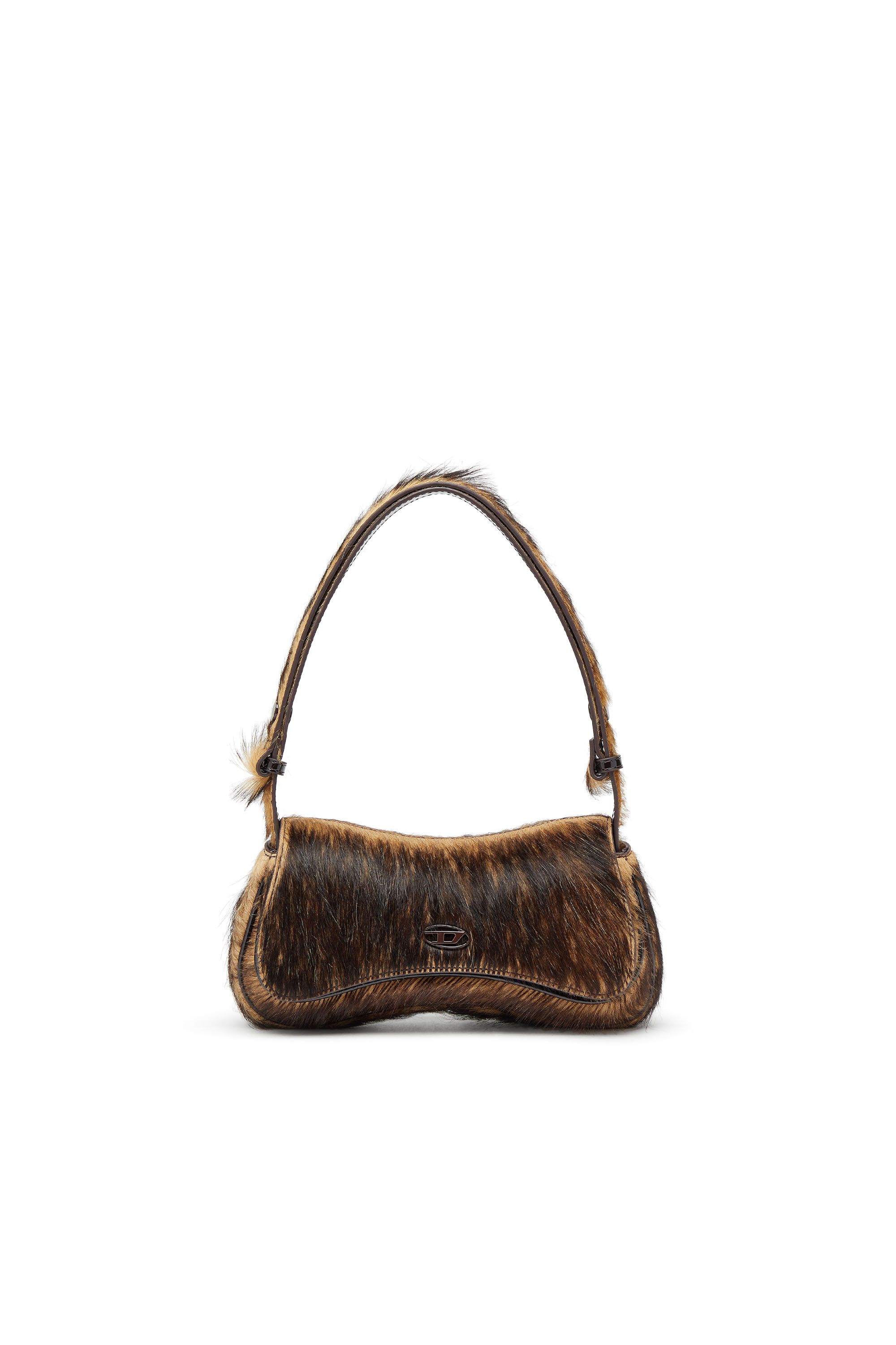 Diesel - PLAY CLUTCH, Female's Play-Clutch in coloured hairy leather in ブラウン - 2