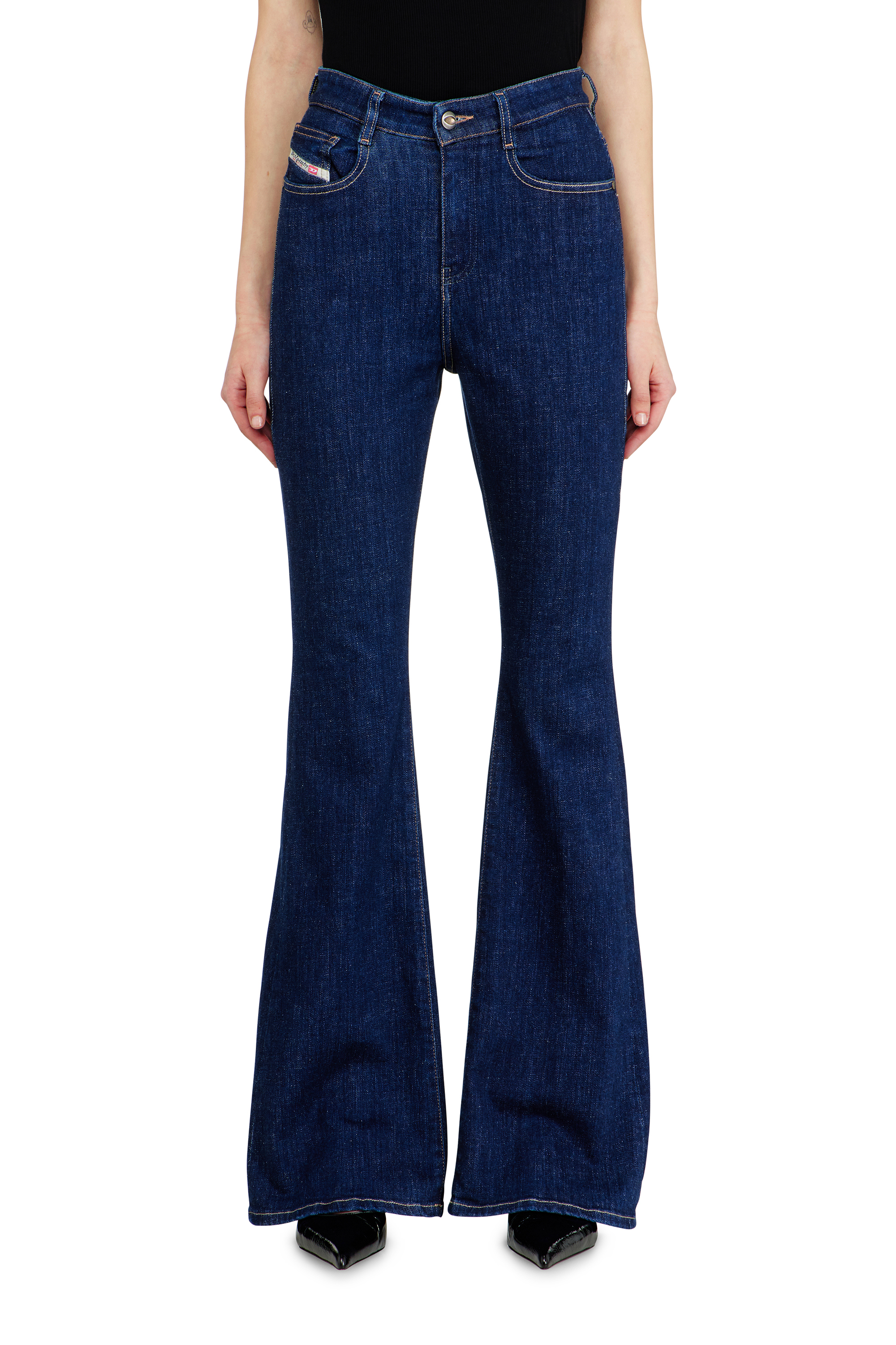 Diesel - Female's Bootcut Jeans 1973 D-Partt 09Q03, ダークブルー - 4