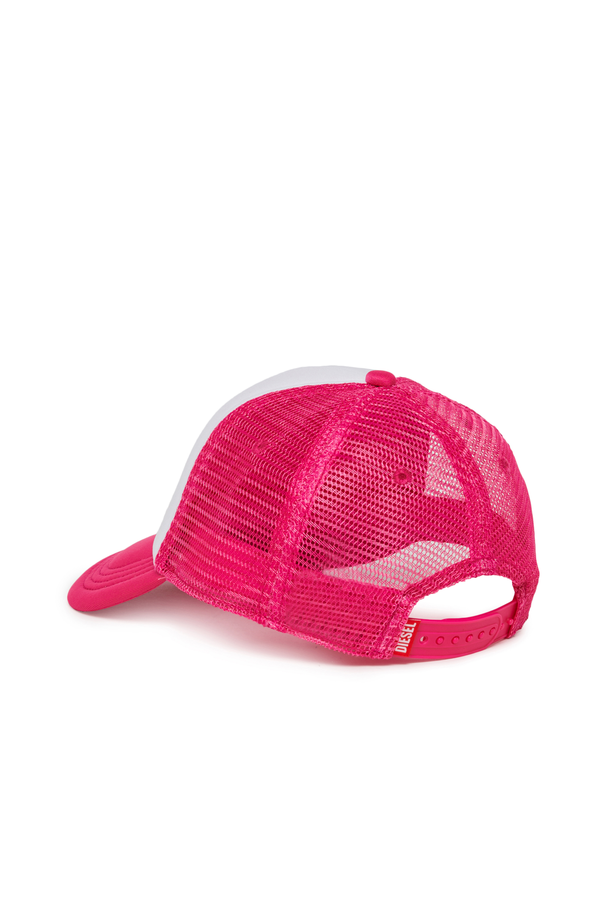 Diesel - FOPY, Female's Baseball cap with mesh panels in ピンク / ホワイト - 2