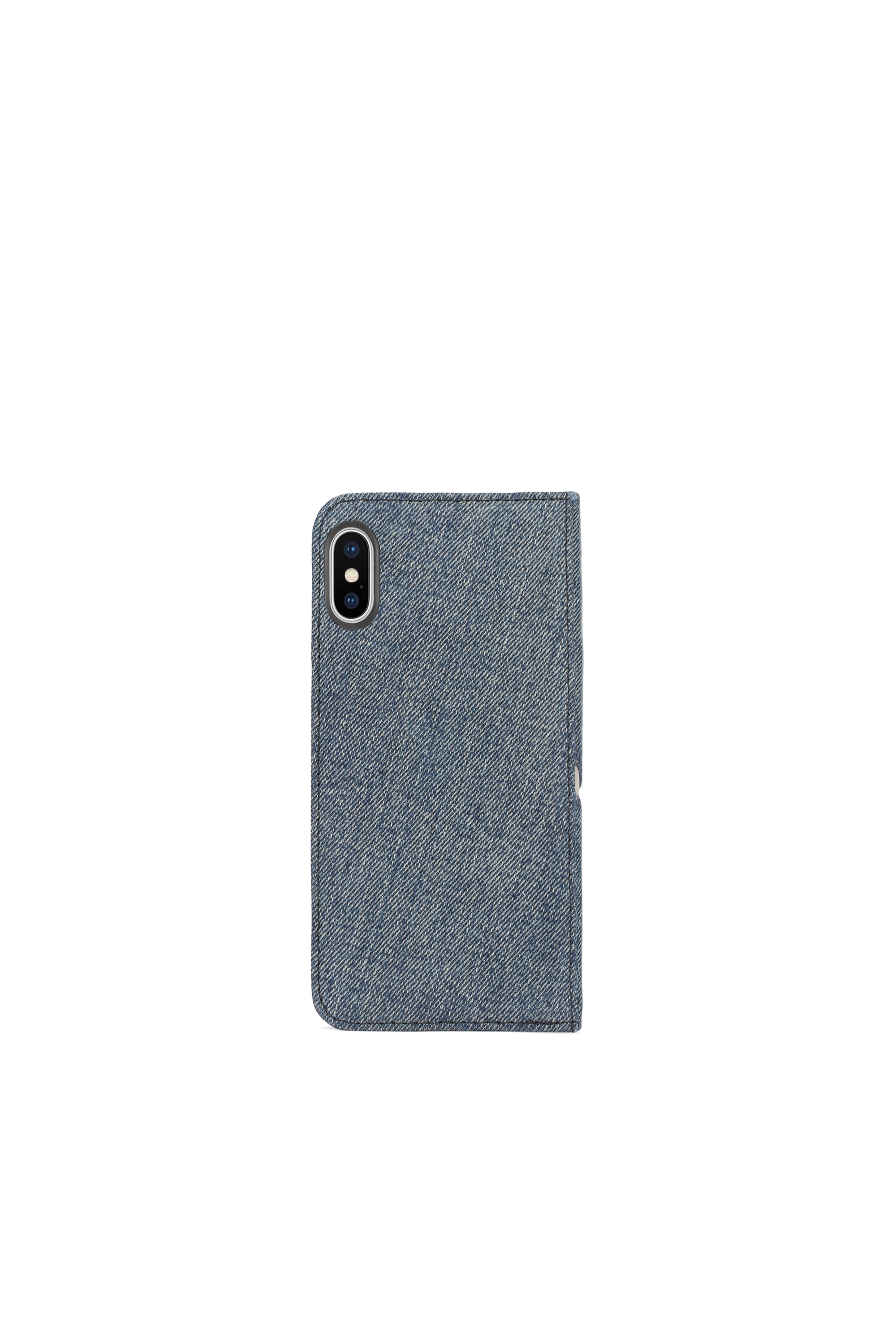 Diesel - DENIM IPHONE X FOLIO, Unisex's Denim folio, iPhone X in ブルージーンズ - 2
