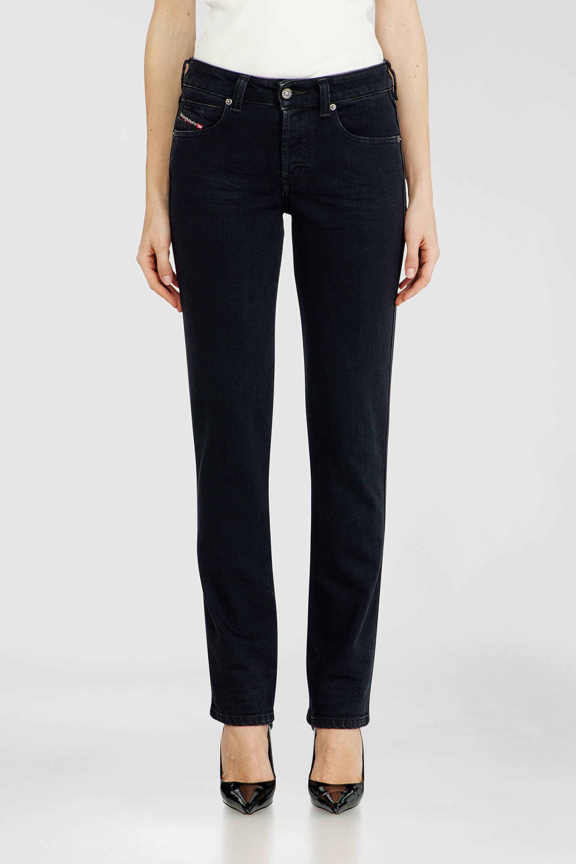 Diesel - Female's Slim Jeans 1992 D-Jiann 09N89, ブラック/ダークグレー - 4