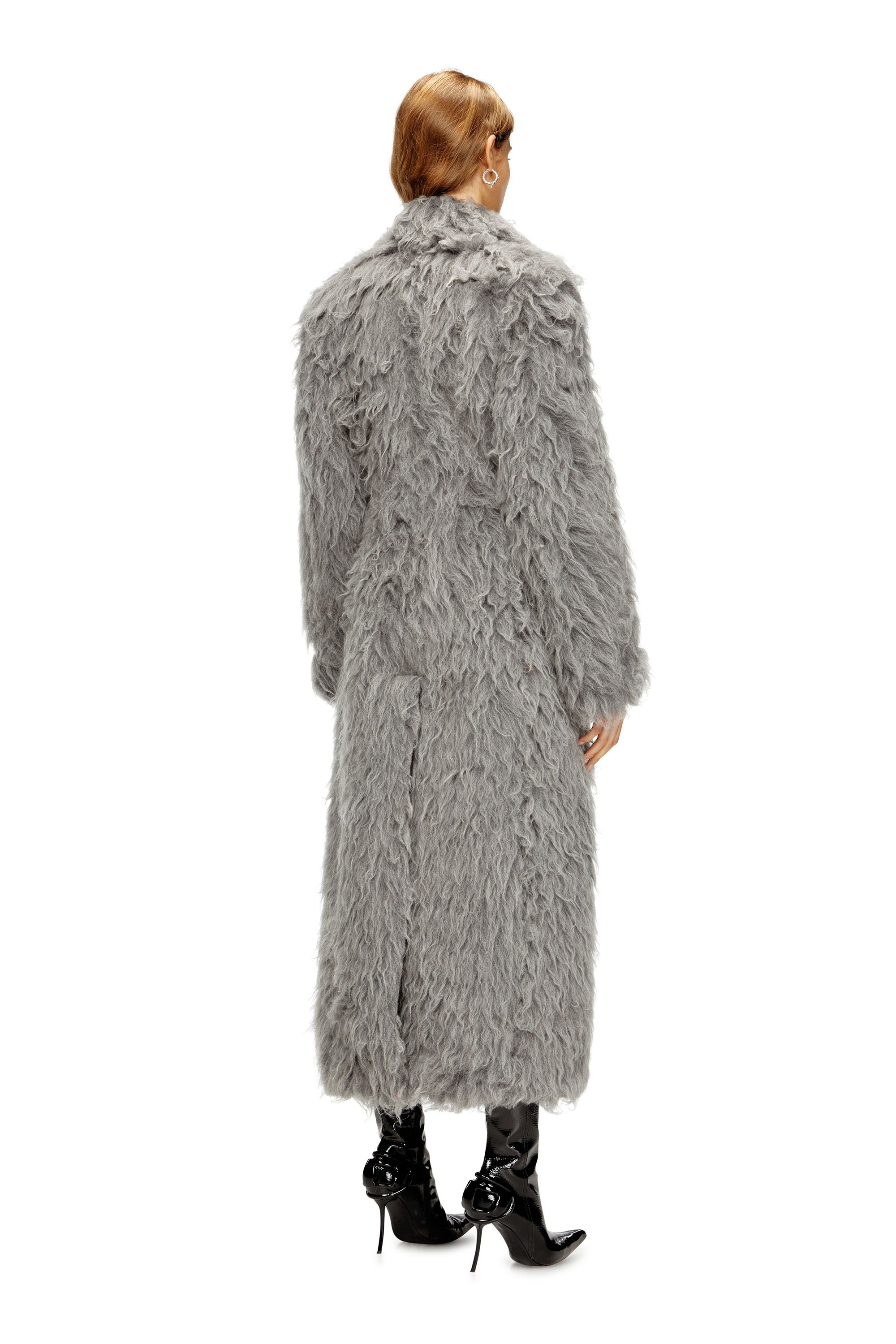 Diesel - W-GLAMO-R1, Female's ロングコート in グレー - 4