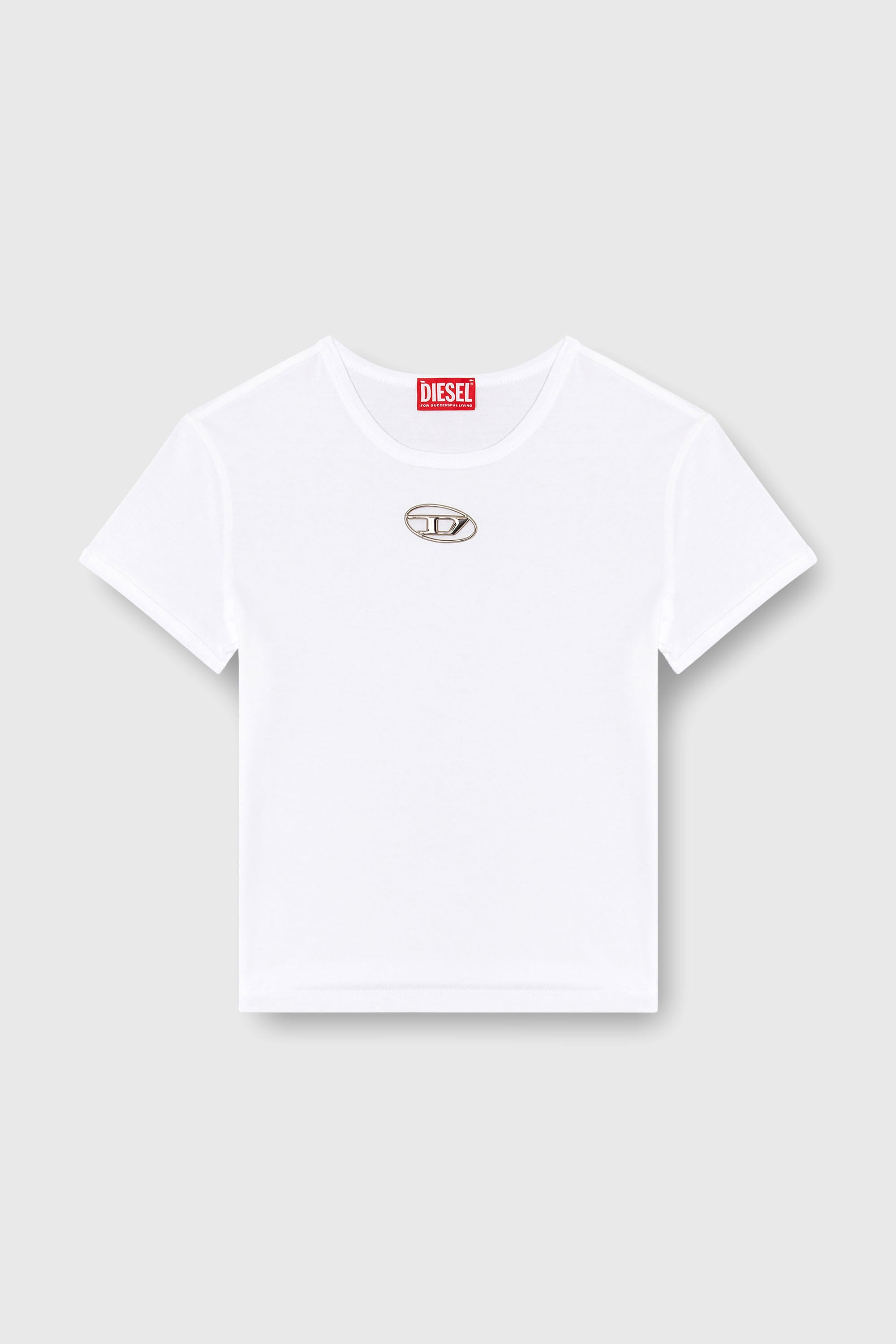 Diesel - T-UNCUTIE-LONG-OD-Q1, Female's Tシャツ in ホワイト - 2