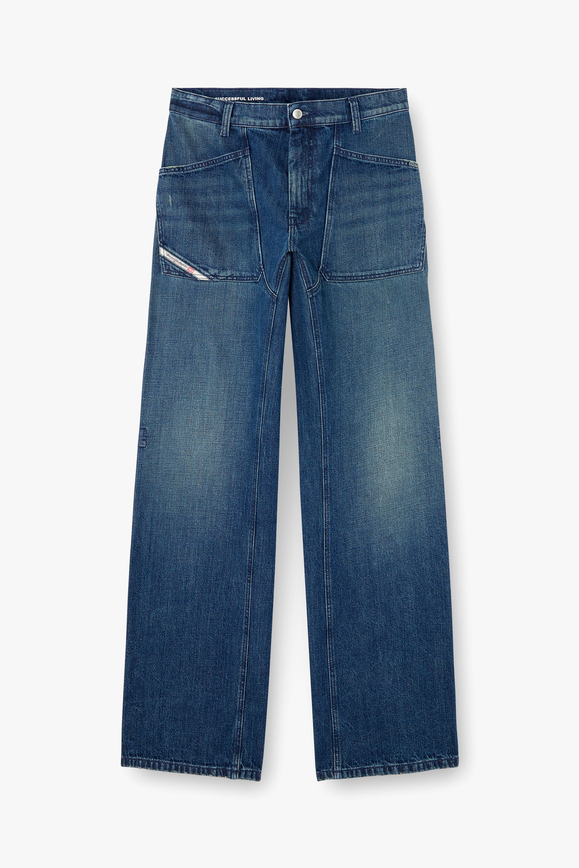 Diesel - Male's Relaxed Jeans D-Zeta 0DBDS, ダークブルー - 3