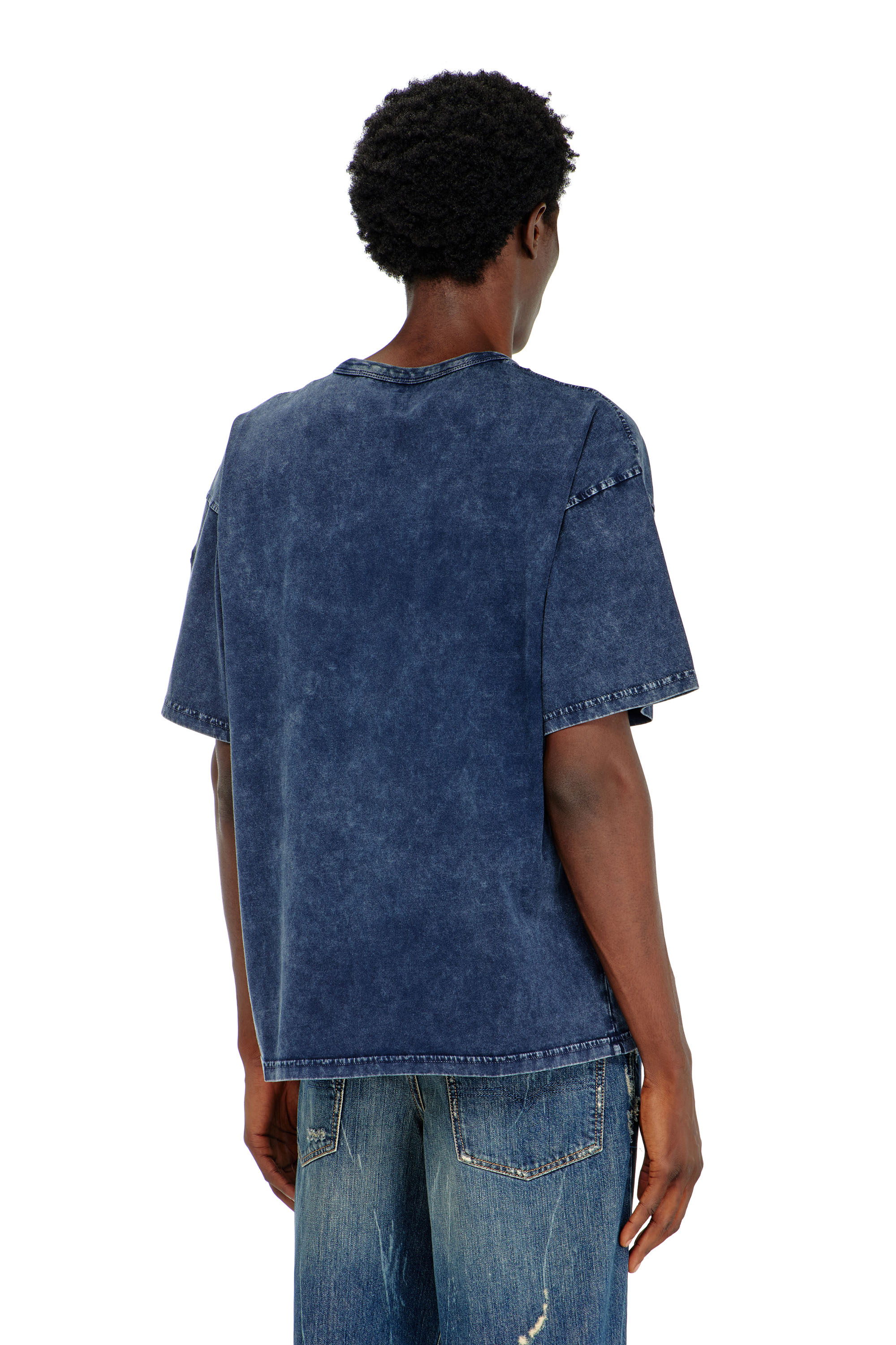 Diesel - T-BOXT-DEN, Male's Tシャツ in ミディアムブルー - 4