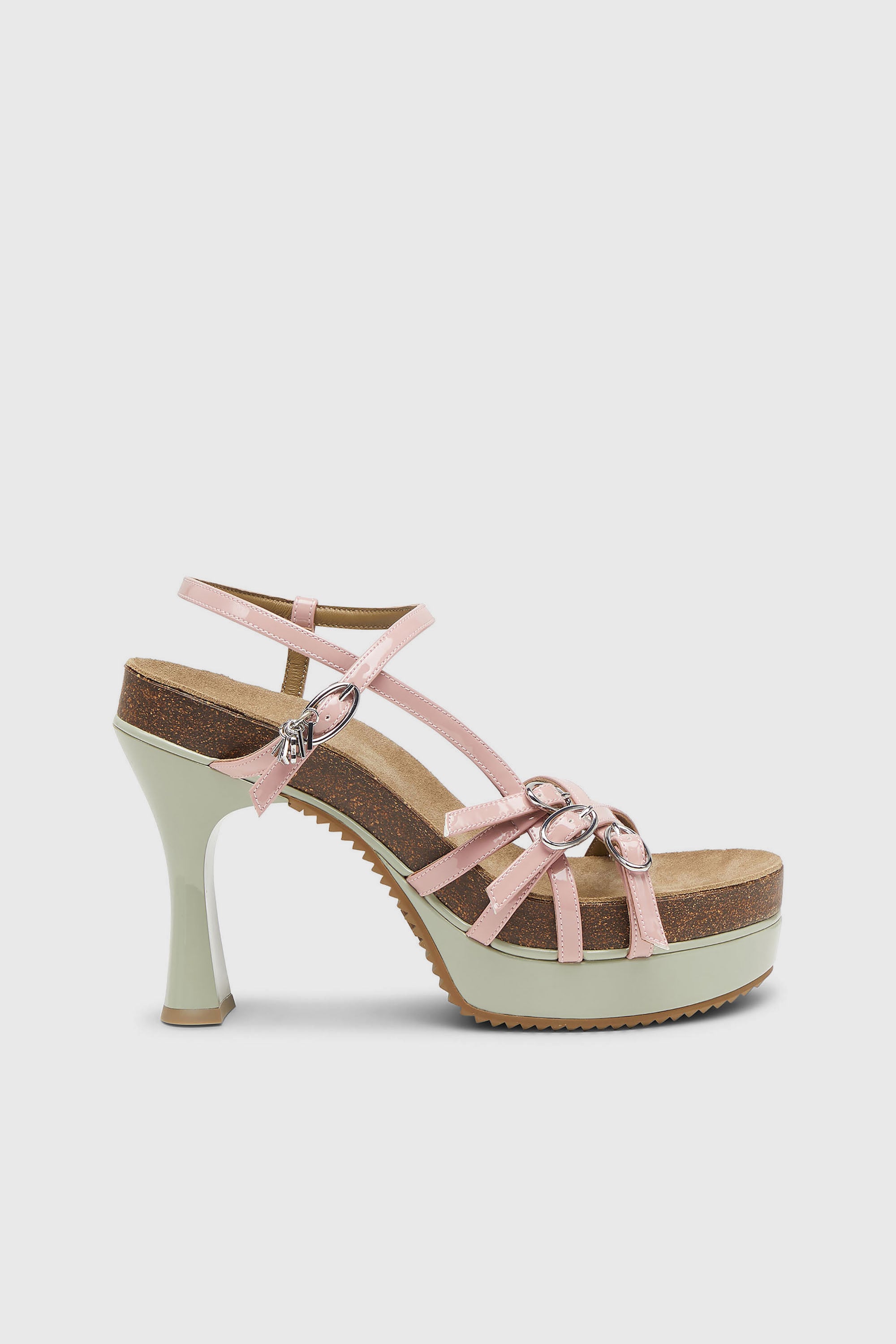 Diesel - D-WOODSTOCK 105 SANDAL, Female's サンダル in ピンク/ホワイト - 1