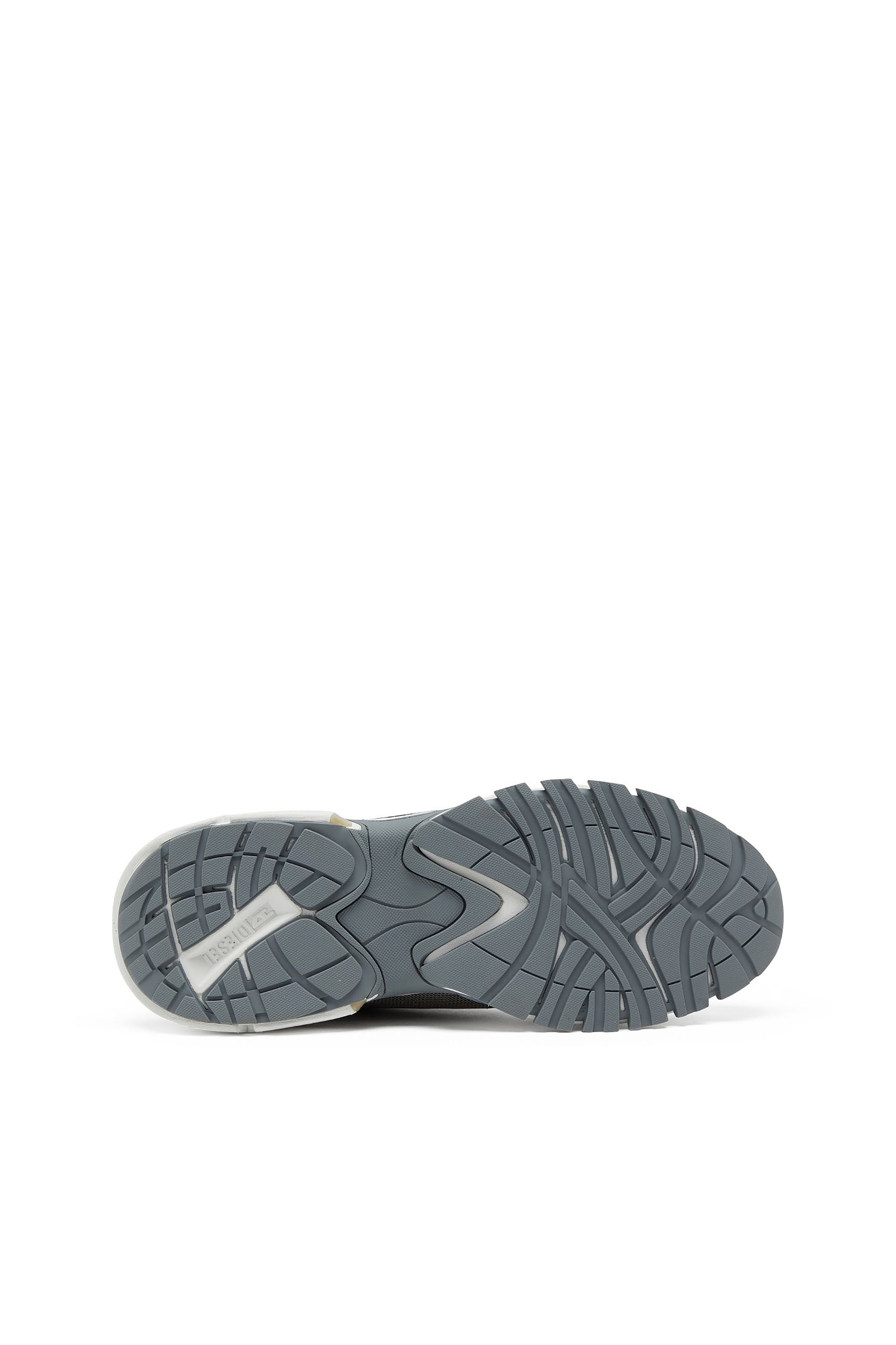 Diesel - S-PRO-V-DENSE LOW, Male's S-Pro-V-Dense-Metallic sneakers in mesh and PU in グレー/ブルー - 4