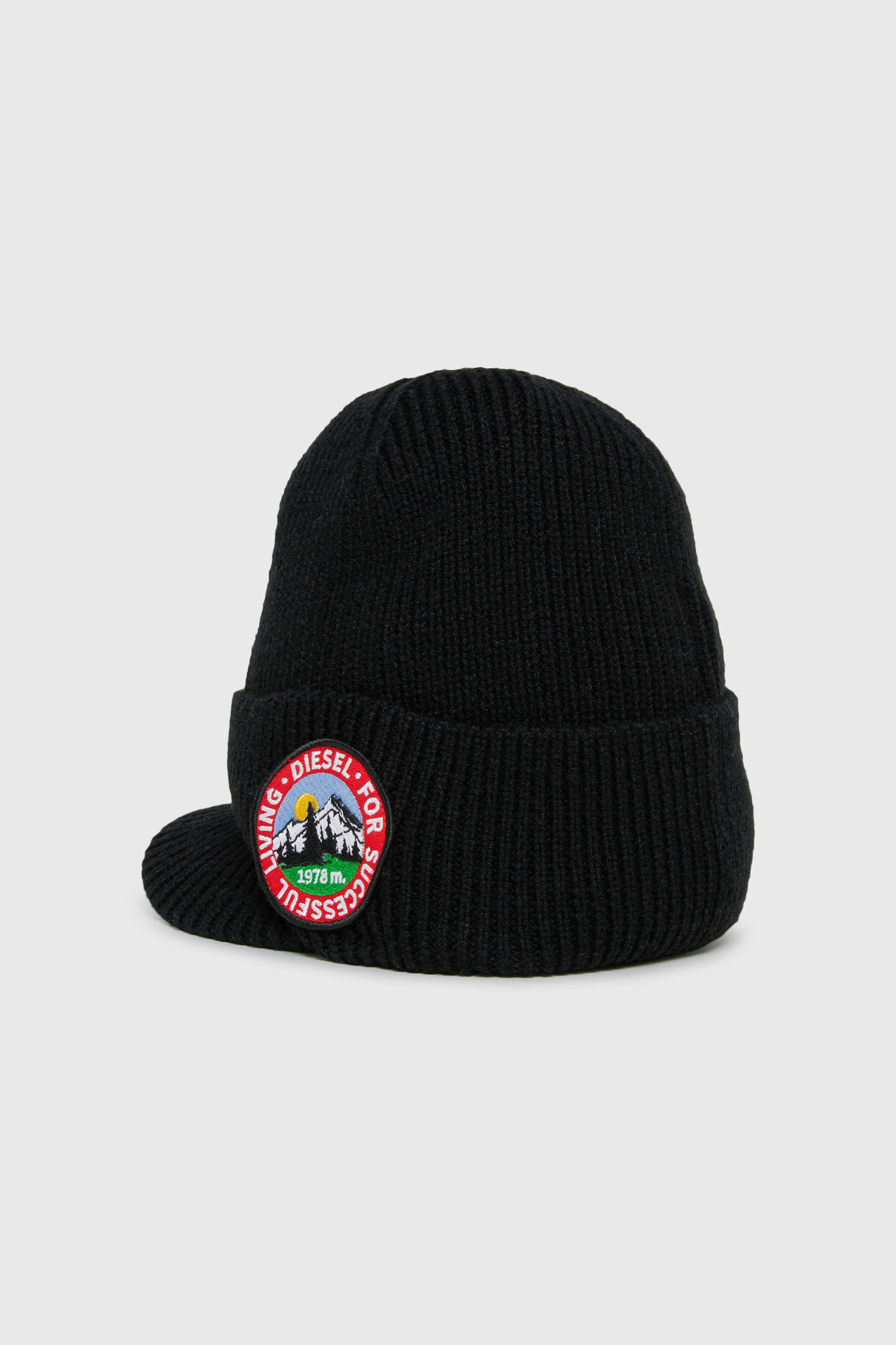 Diesel - FMONTI, Unisex's ニットキャップ in ブラック - 2
