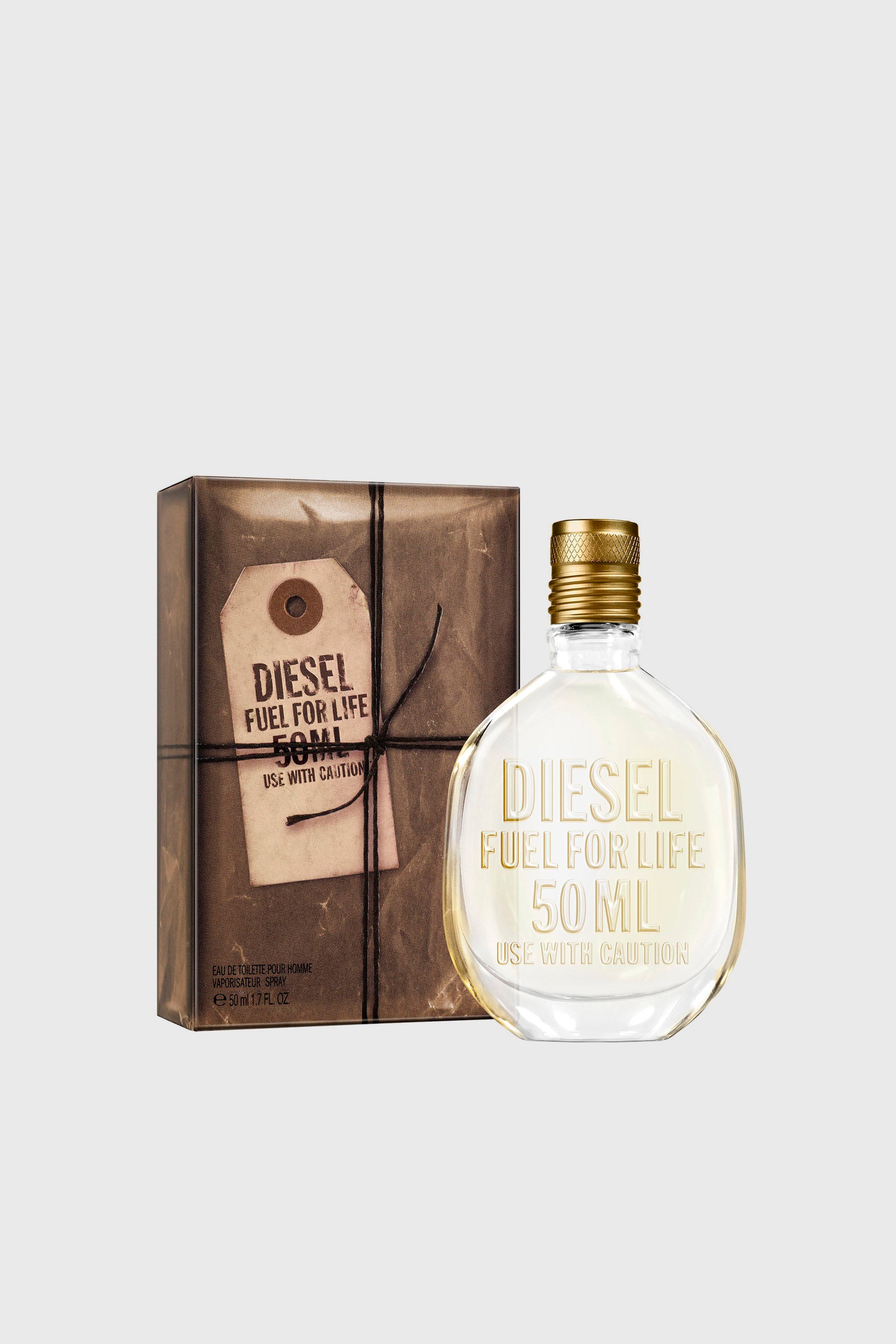 Diesel - FUEL FOR LIFE 50ML WITHOUT POUCH  LC403500 FRAGRANCE, Male's Fuel For Life Man, 50ml, Eau De Toilette in ベージュ - 2