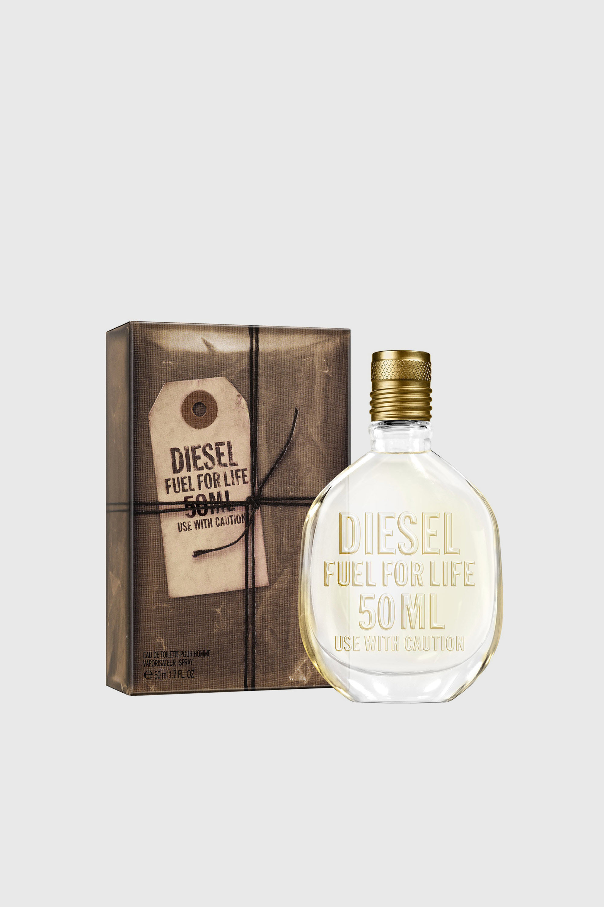 Diesel - FUEL FOR LIFE 50ML WITHOUT POUCH  LC403500 FRAGRANCE, Male's Fuel For Life Man, 50ml, Eau De Toilette in ベージュ - 2