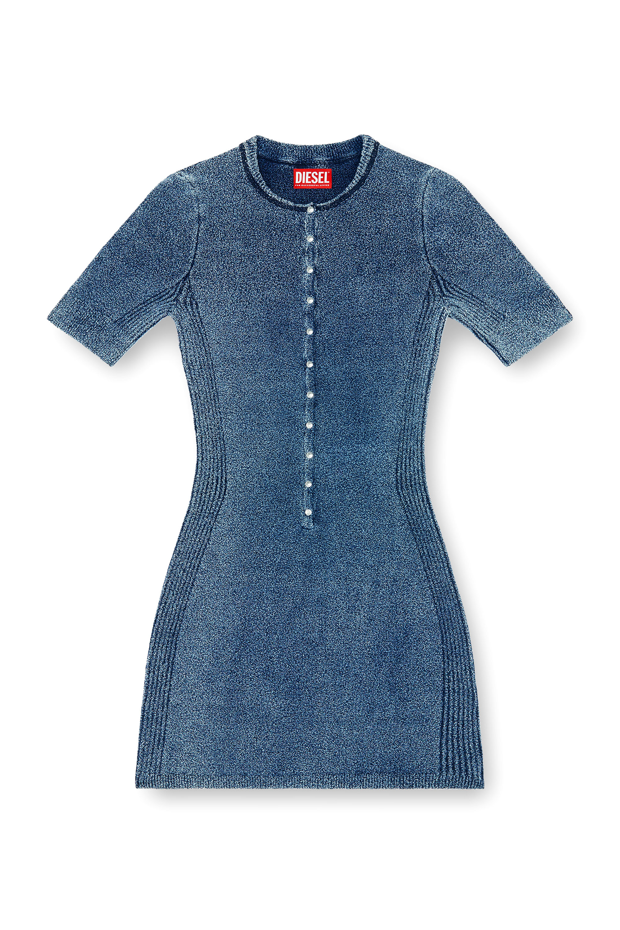 Diesel - M-ESTEE DRESS, Female's ドレス in ミディアムブルー - 3