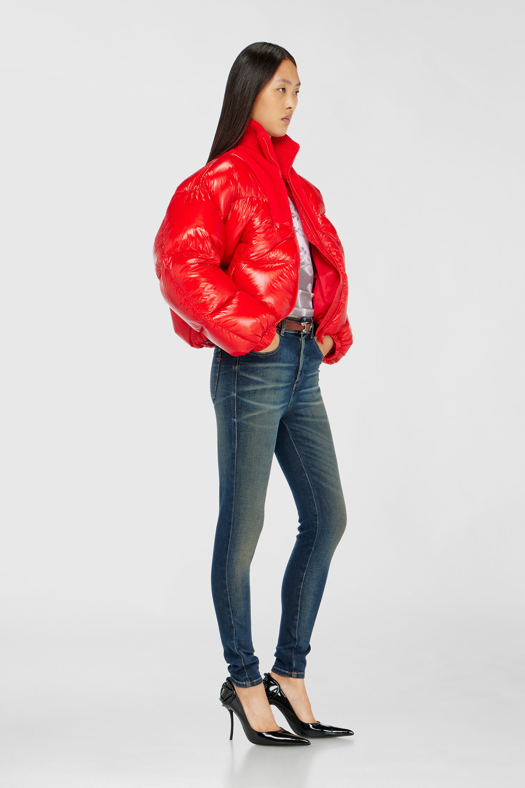 Diesel - Female's Skinny Jeans 1984 Slandy-High 09P40, ダークブルー - 2