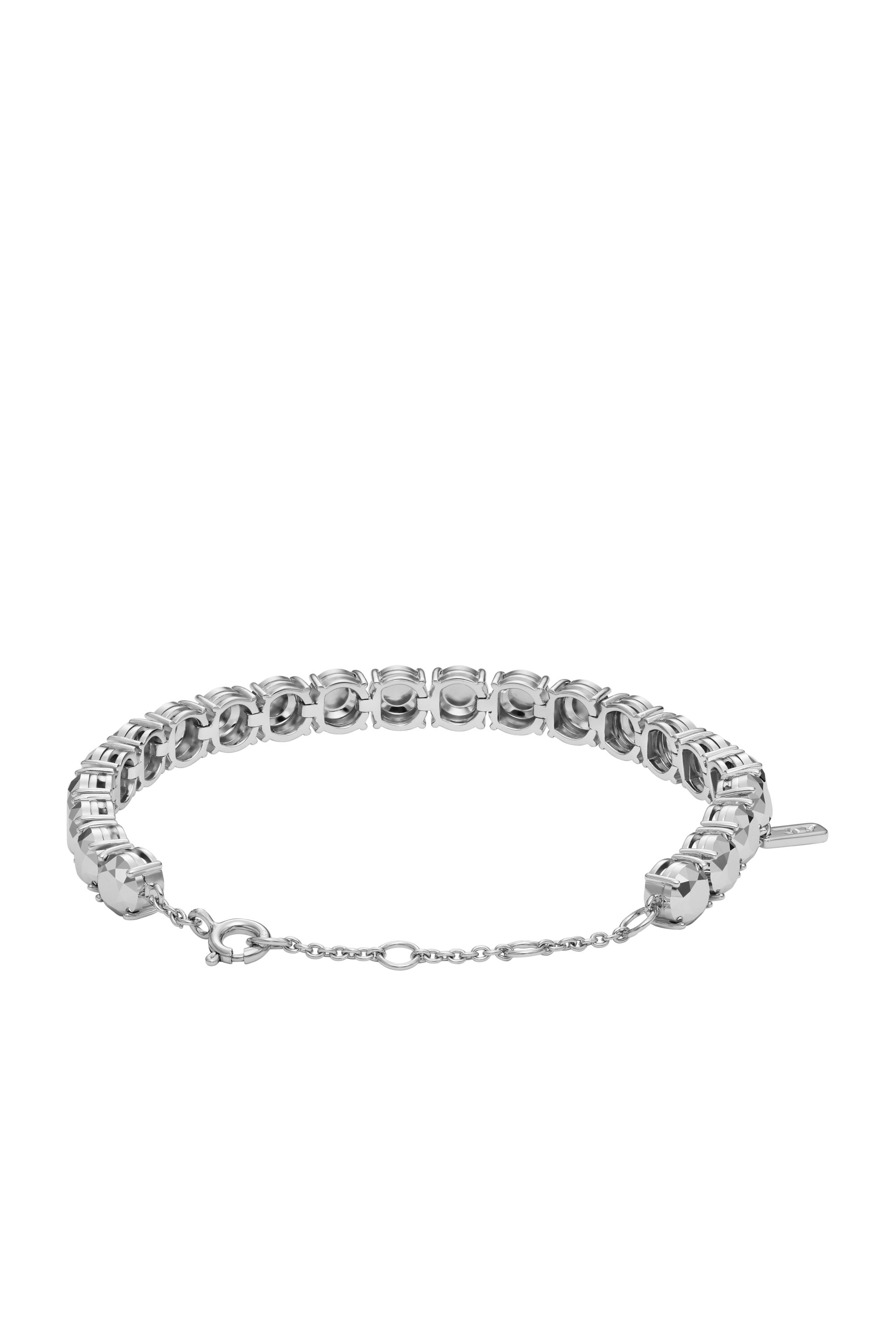 Diesel - DL1354040 STERLING SILVER JEWEL, Unisex's Sterling Silver Diamond Cut Bracelet in シルバー - 2