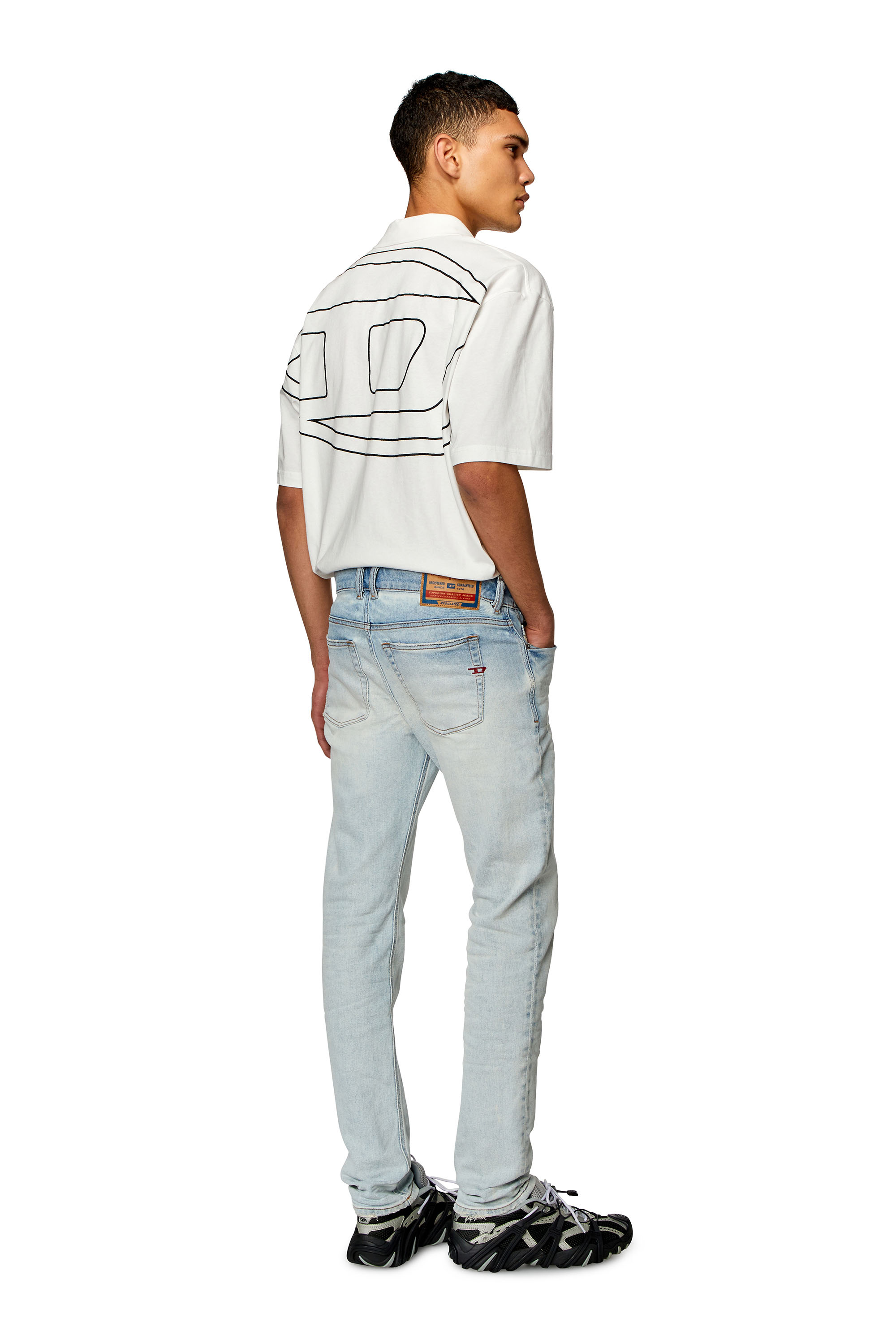 Diesel - Male's Skinny Jeans 1979 Sleenker 09H73, ライトブルー - 1