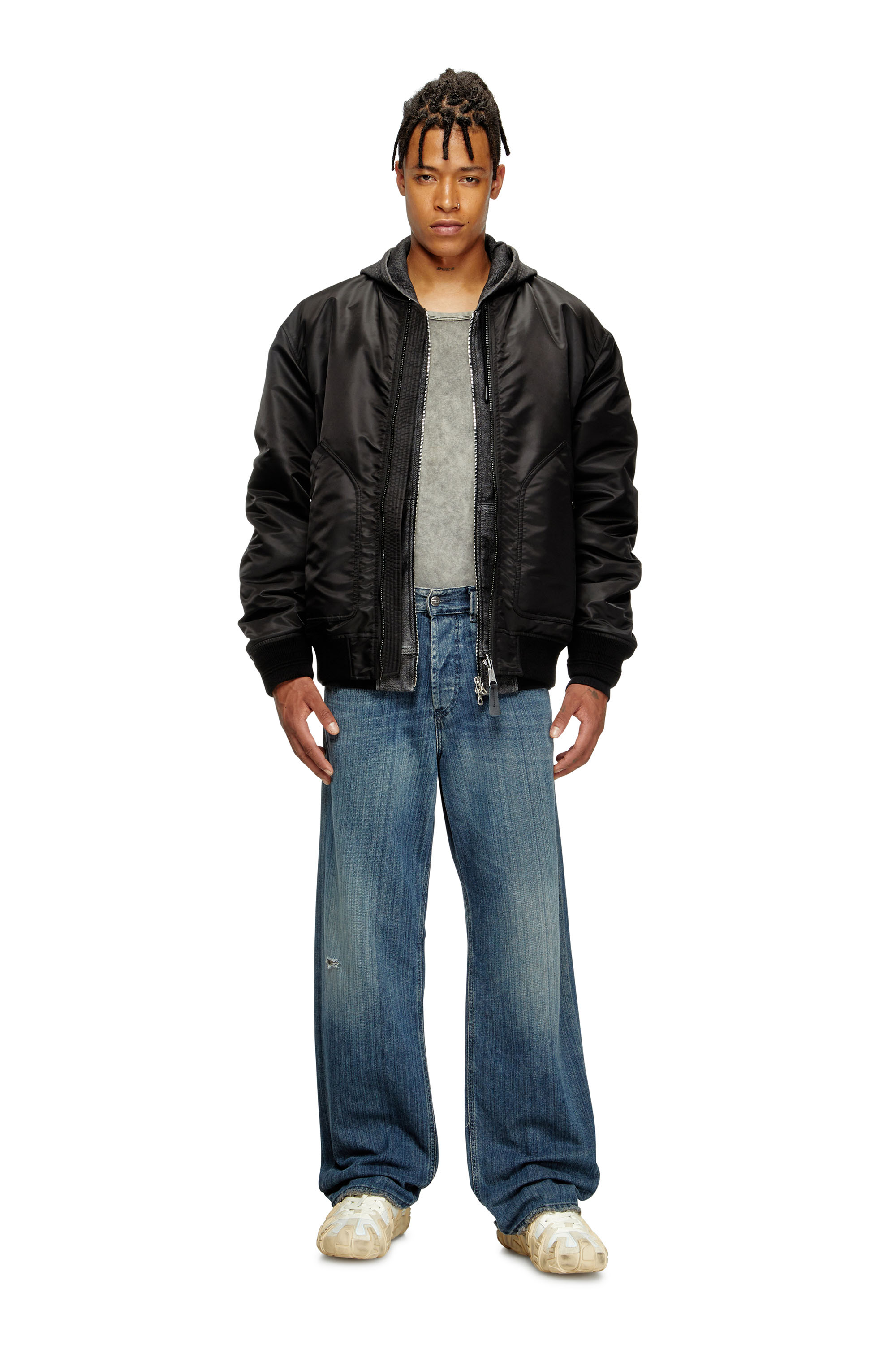 Diesel - Male's Relaxed Jeans 2001 D-Macro 09M09, ダークブルー - 1