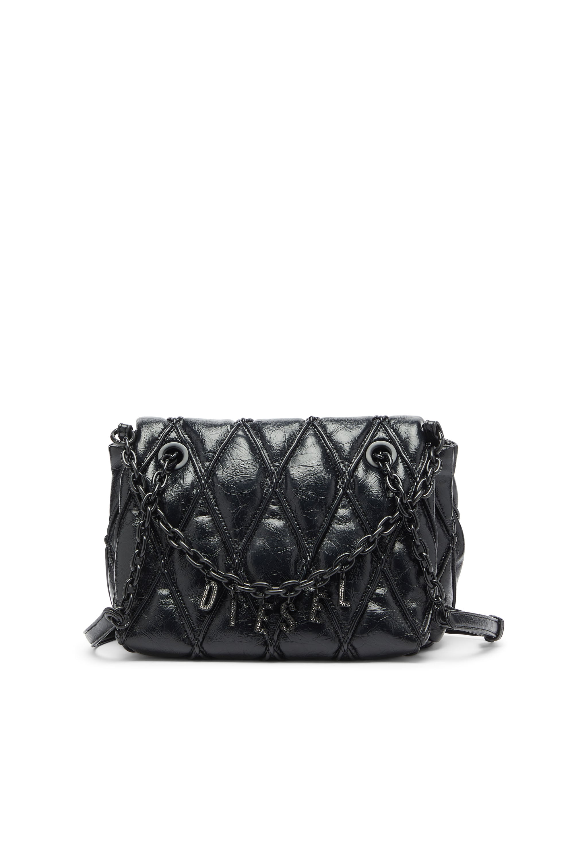 Diesel - CHARM-D SHOULDER M, Female's ショルダーバッグ M in ブラック - 1