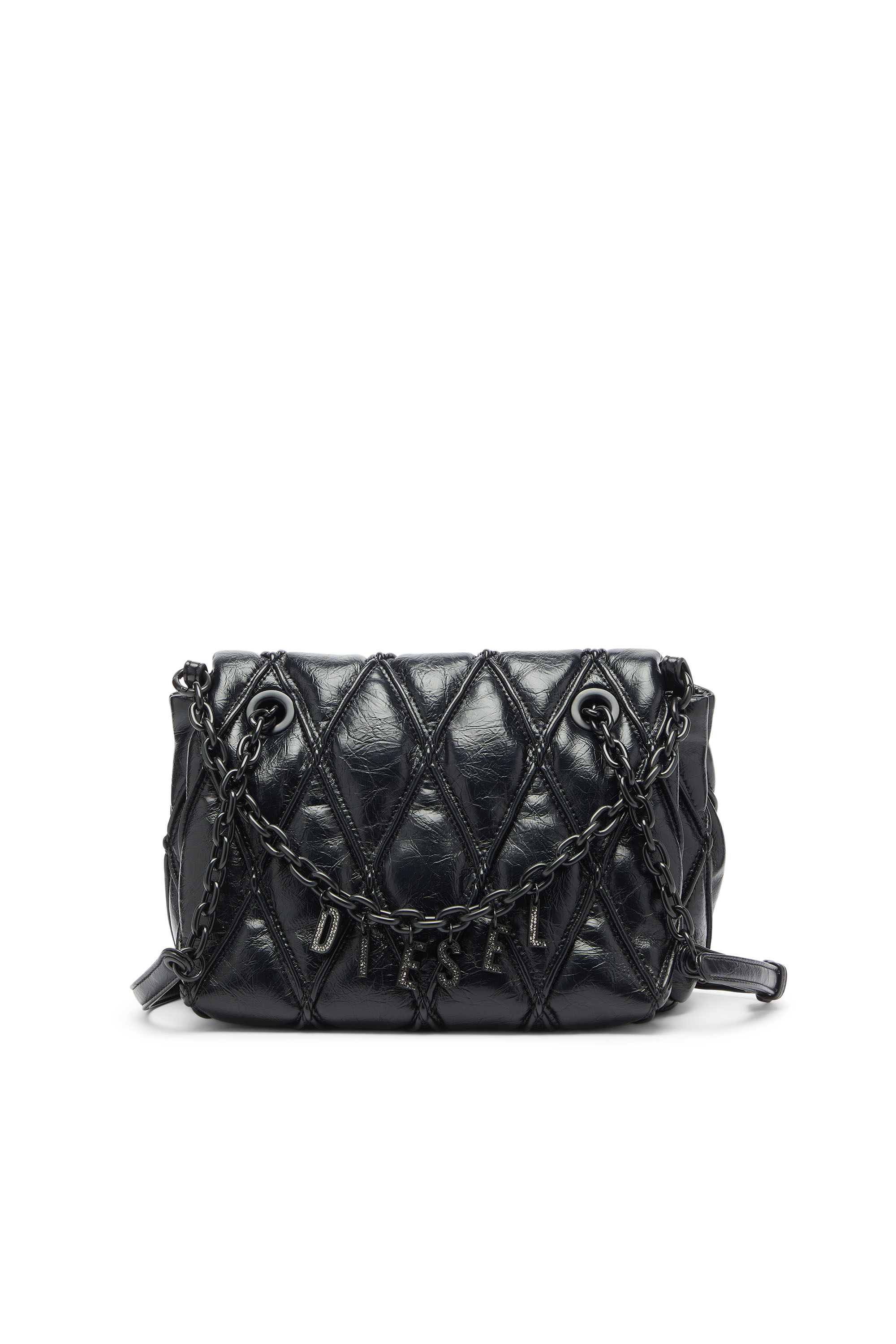 Diesel - CHARM-D SHOULDER M, Female's ショルダーバッグ M in ブラック - 1
