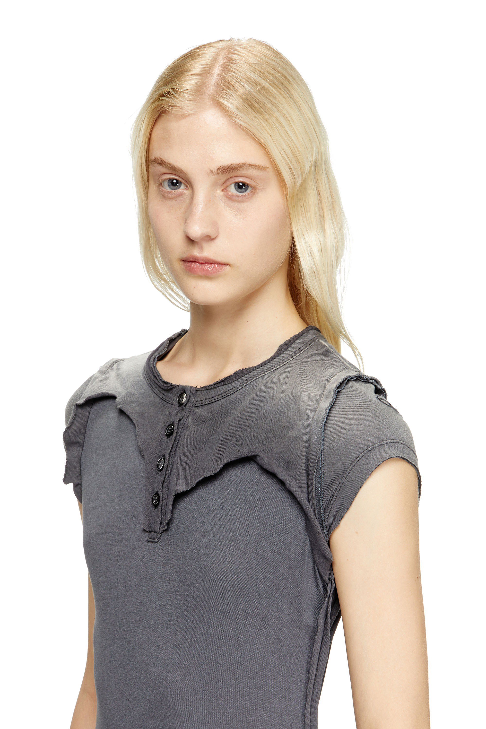 Diesel - D-JARY, Female's カットソードレス in グレー - 5