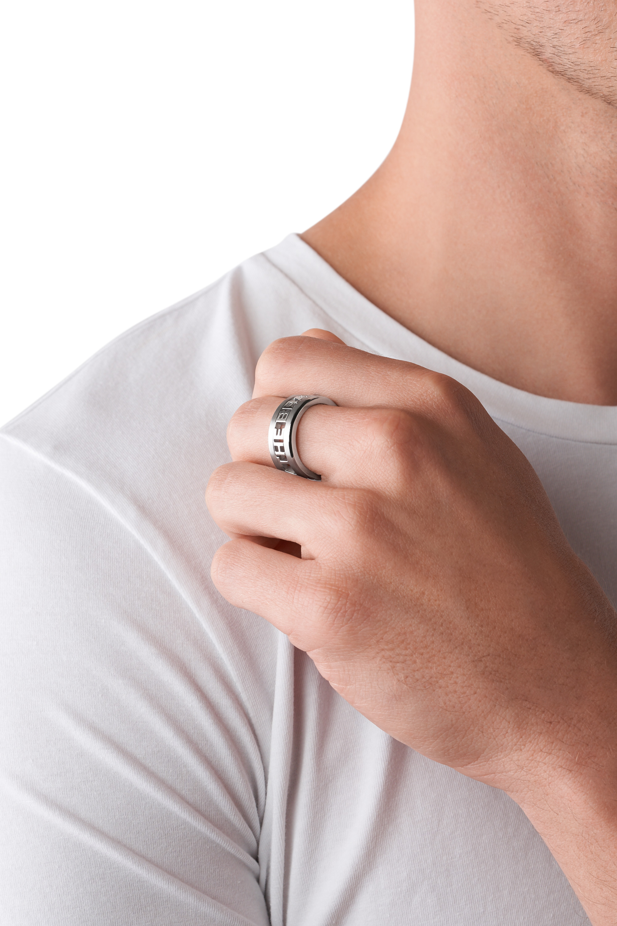 Diesel - DX1332, Male's ジュエリー リング in シルバー - 3