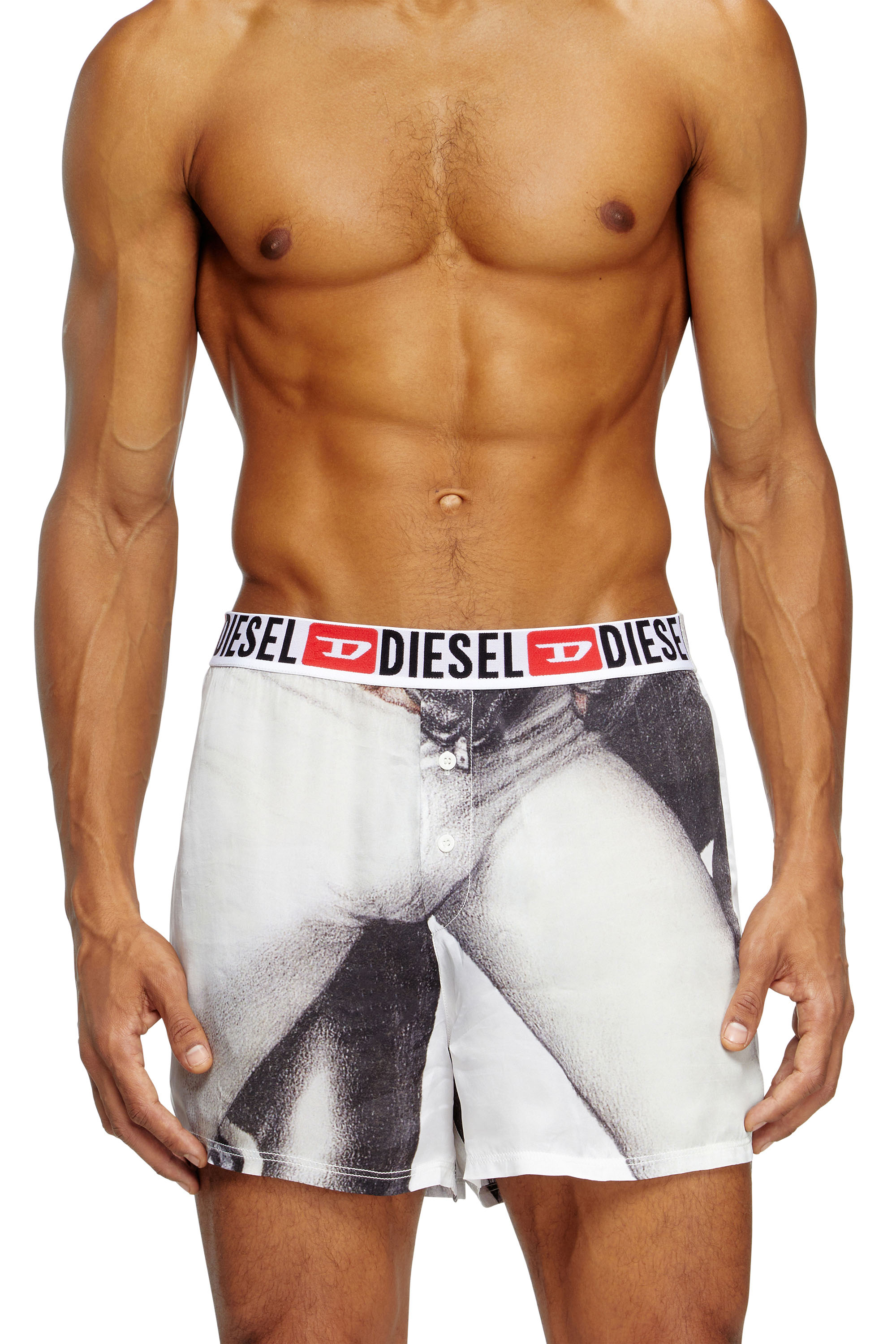 Diesel - PR-STARK, Male's Boxer shorts with graphic print in ホワイト - 3