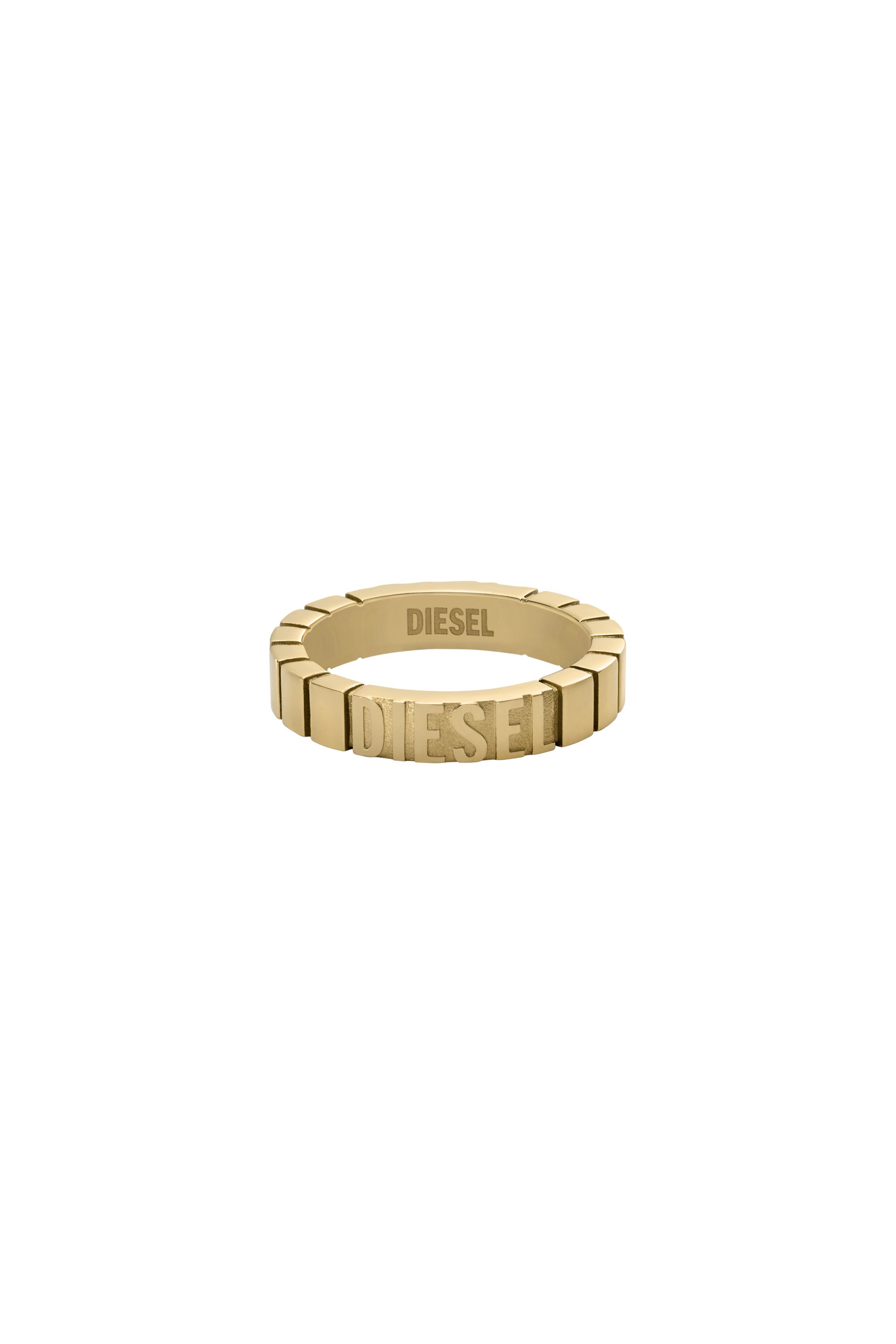 Diesel - DX1613710, Unisex's Stainless Steel Band Ring in ゴールド - 2