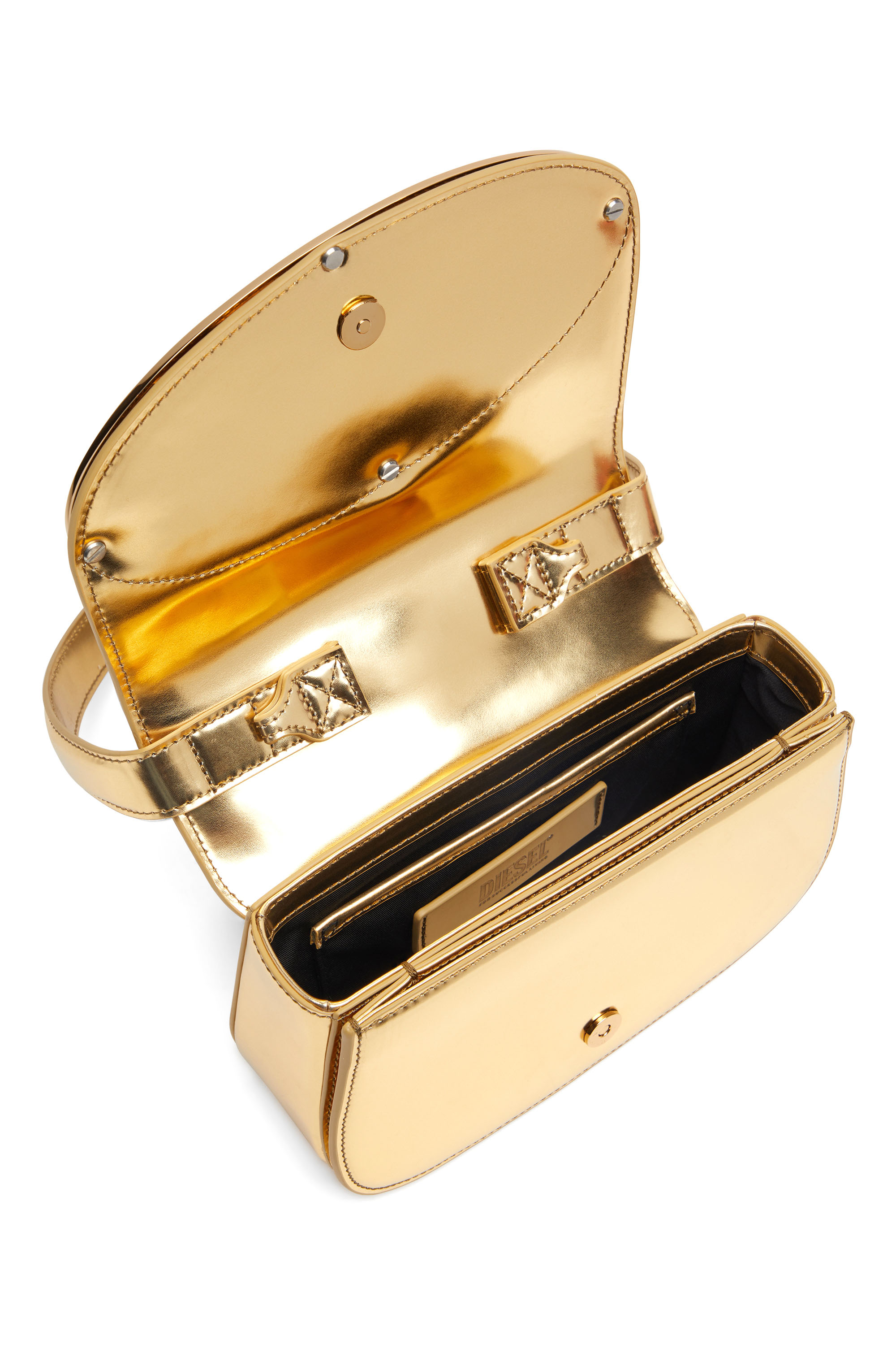 Diesel - 1DR, Female's カウレザーショルダーバッグ in ゴールド - 4