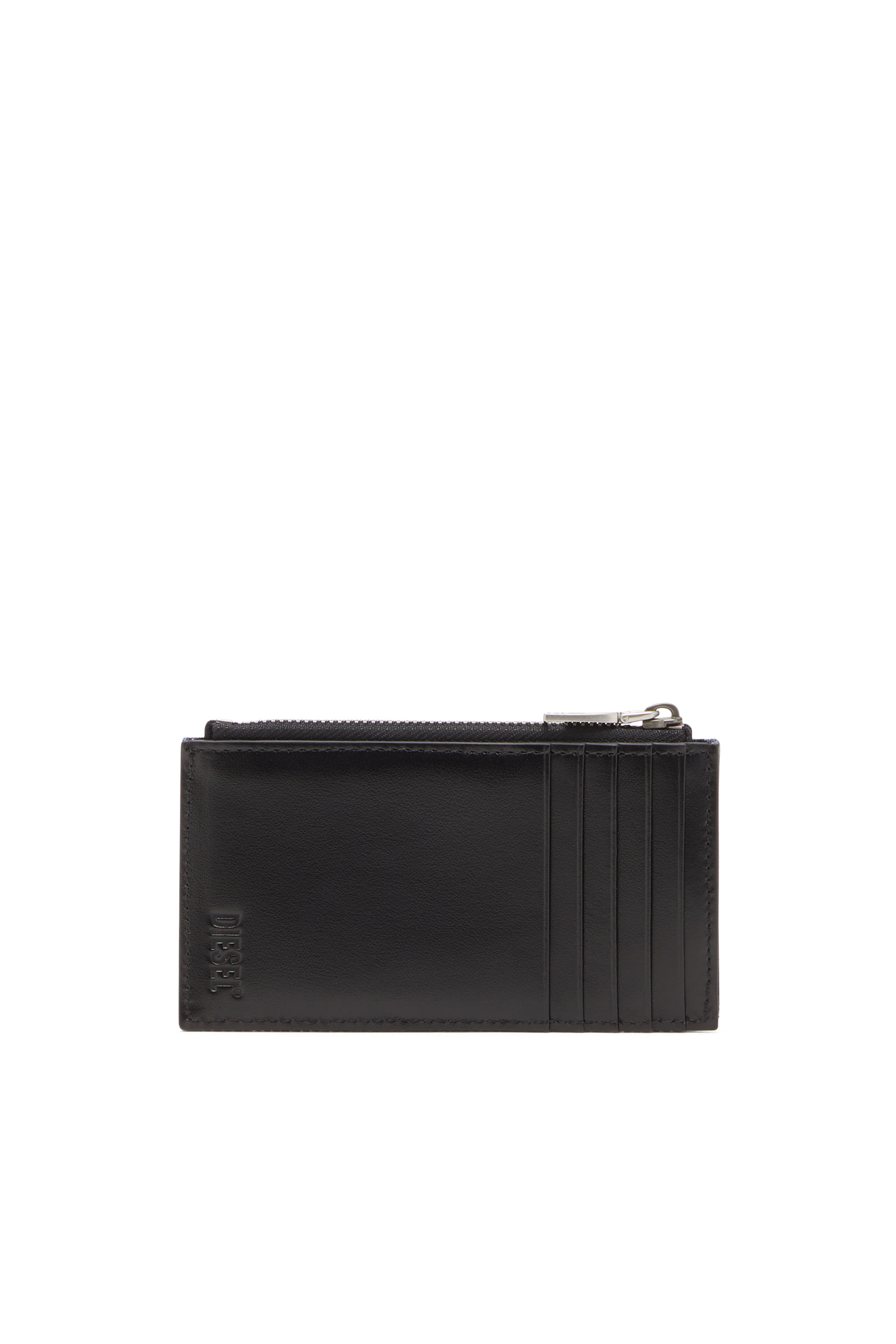 Diesel - 1DR CARD HOLDER III, Female's Card holder in denim and leather in null - 2