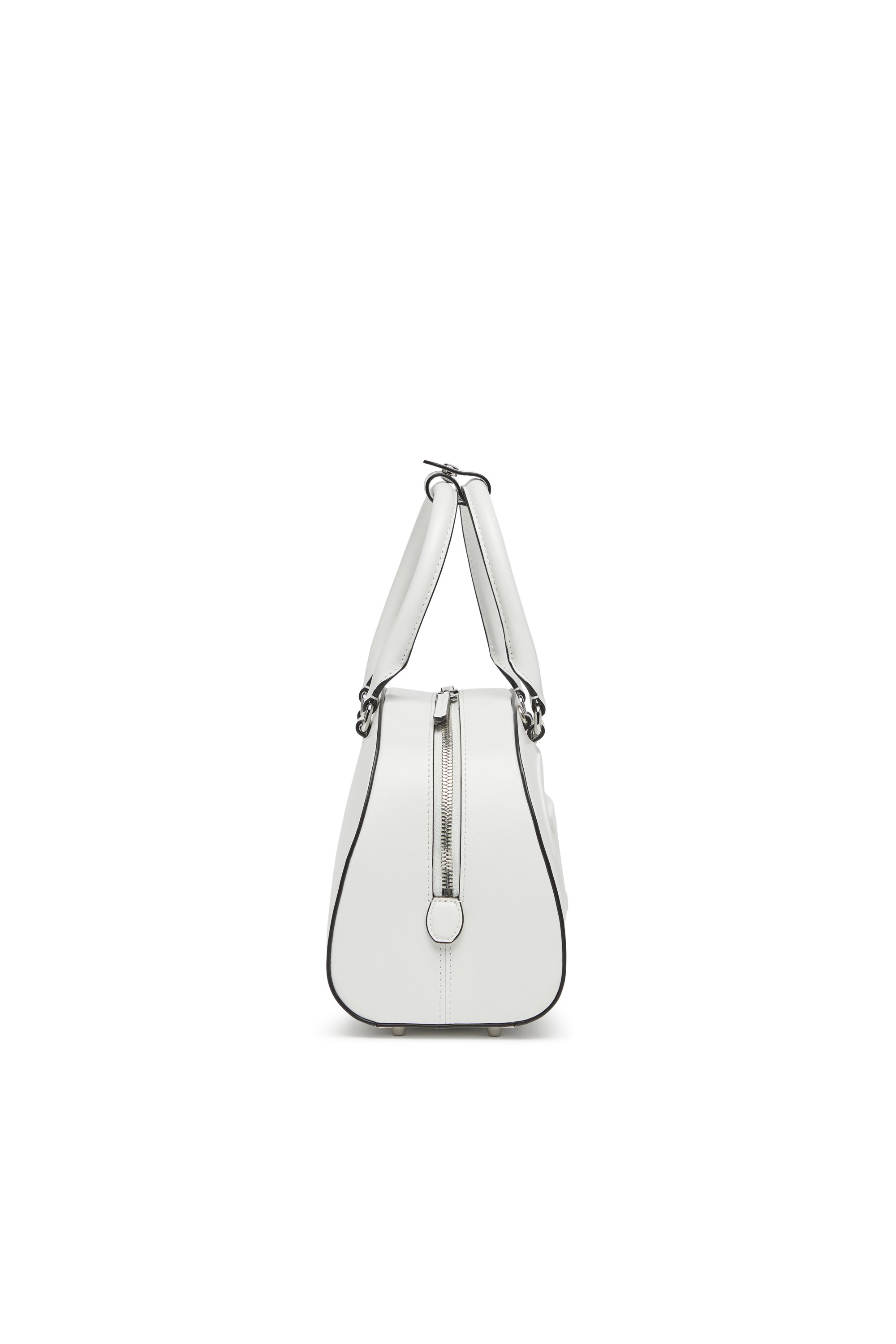 Diesel - 1DR DOME TOP HANDLE, Female's Leather bowling bag in ホワイト - 3