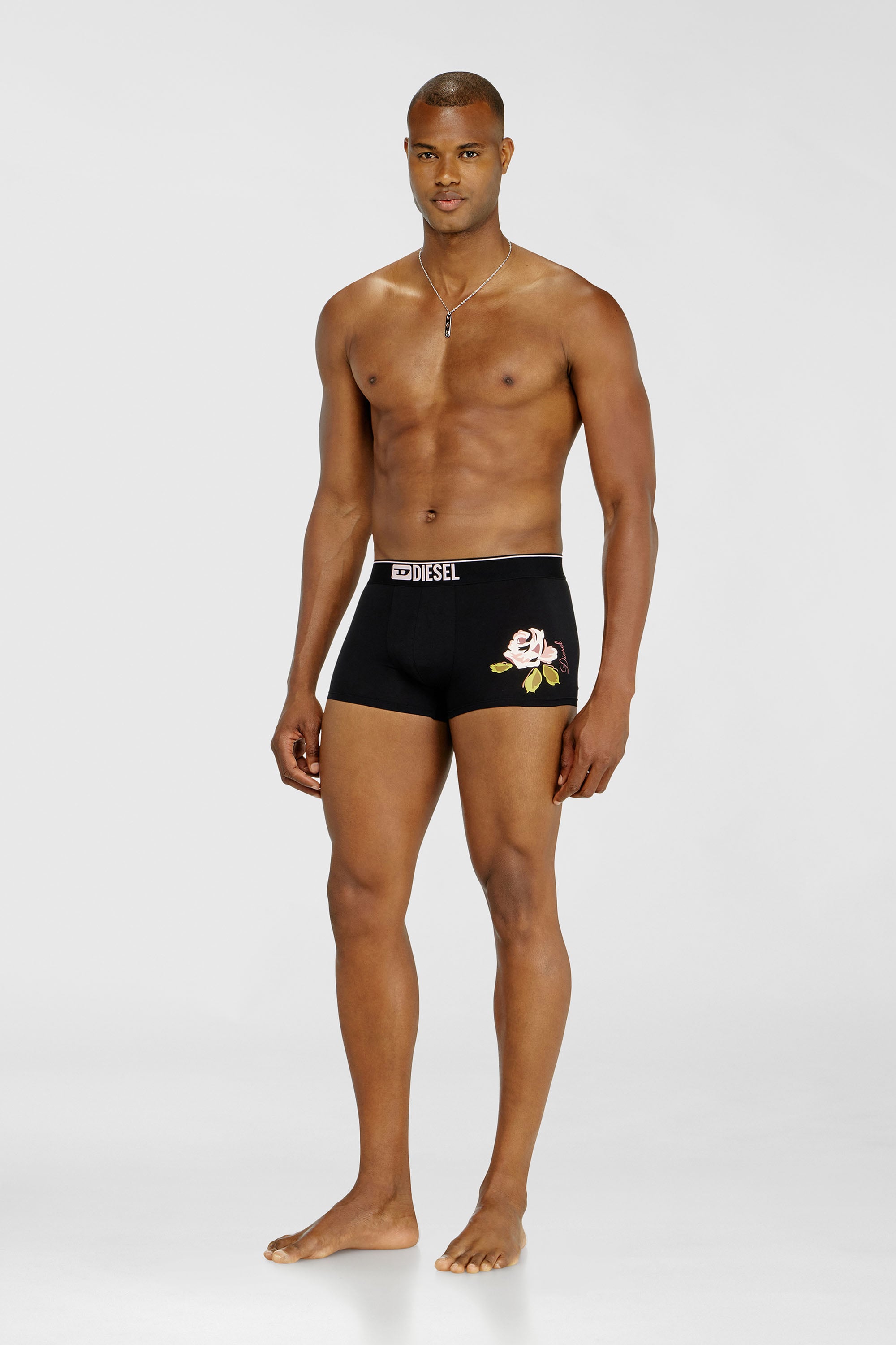 Diesel - DAMIEN-D-BOX-3PACK, Male's ボクサーパンツ 3枚パック in マルチカラー/ブロック - 2