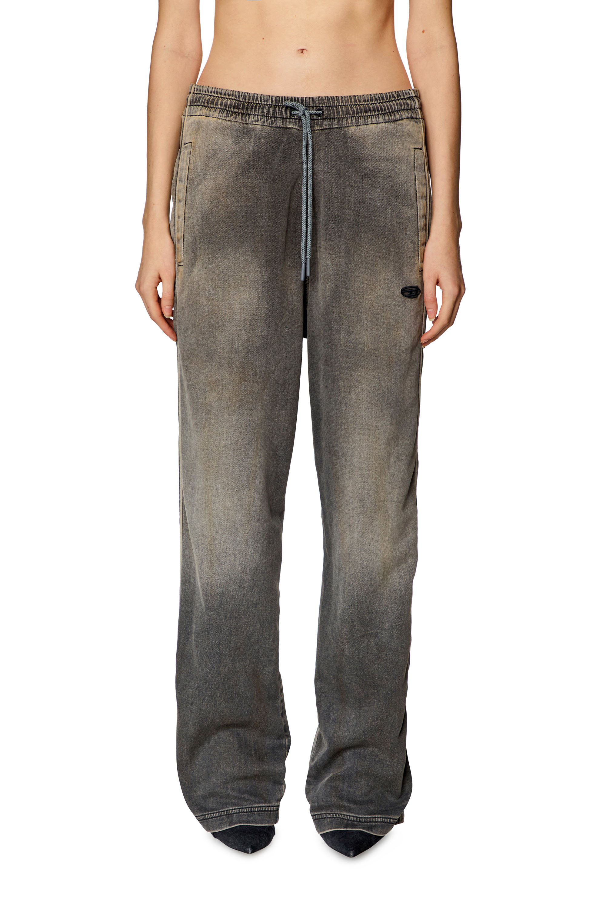 Diesel - Straight D-Martians Track Denim 068HT, グレー - Image 1