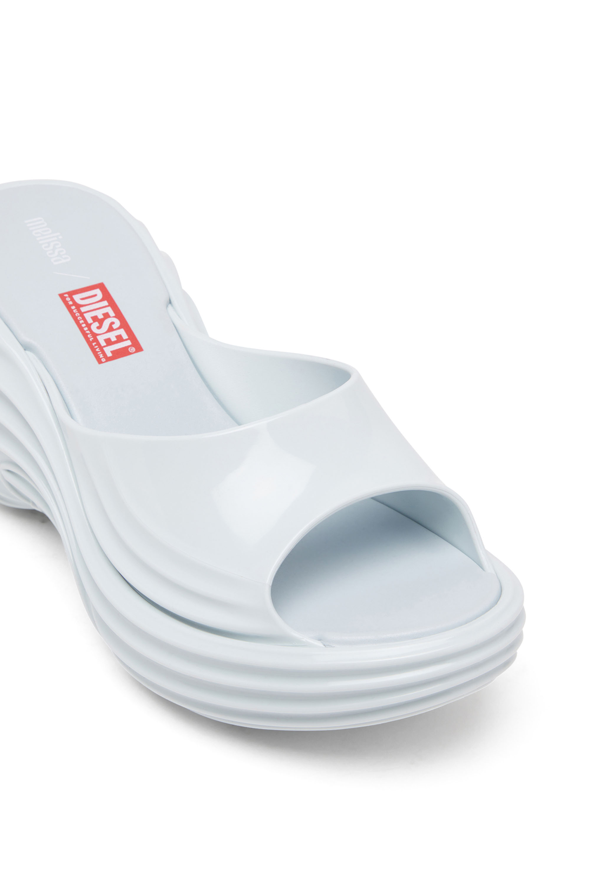 Diesel - MELISSA QUANTUM PLATFORM, Female's Platform mule in Melflex® in ライトブルー - 7