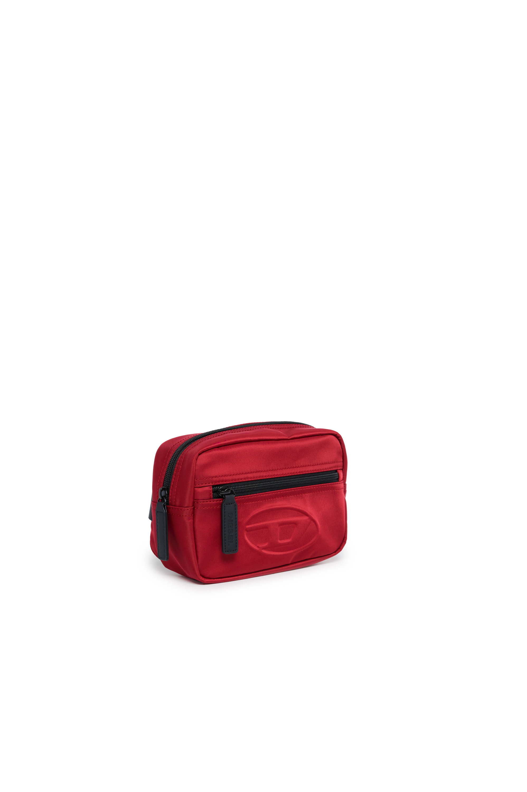 Diesel - WDEMBOSSED, Unisex's Nylon belt bag with embossed logo in レッド - 3