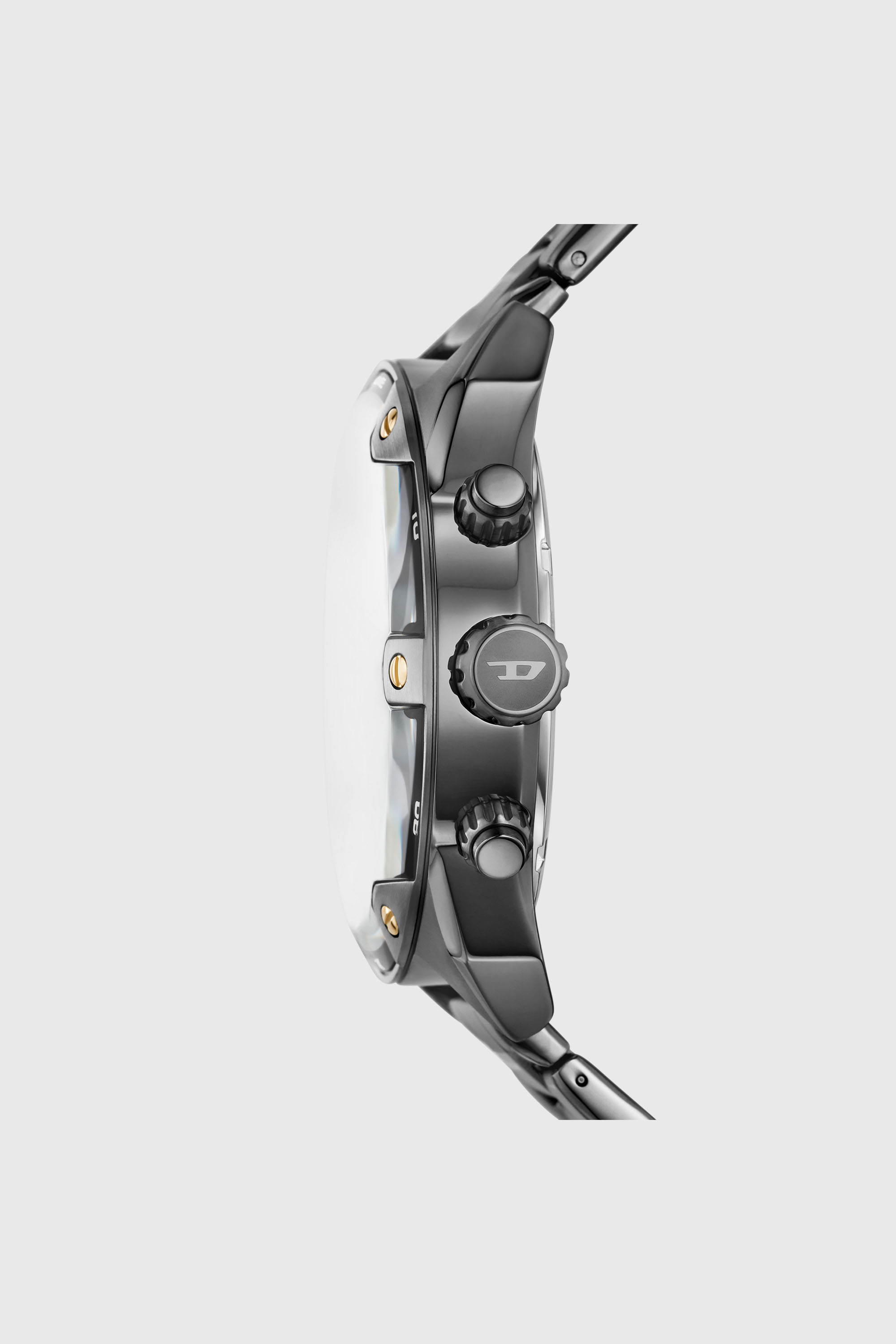 DZ4669 Spiked Two-Tone Stainless Steel Watch｜グレー｜メンズ｜DIESEL