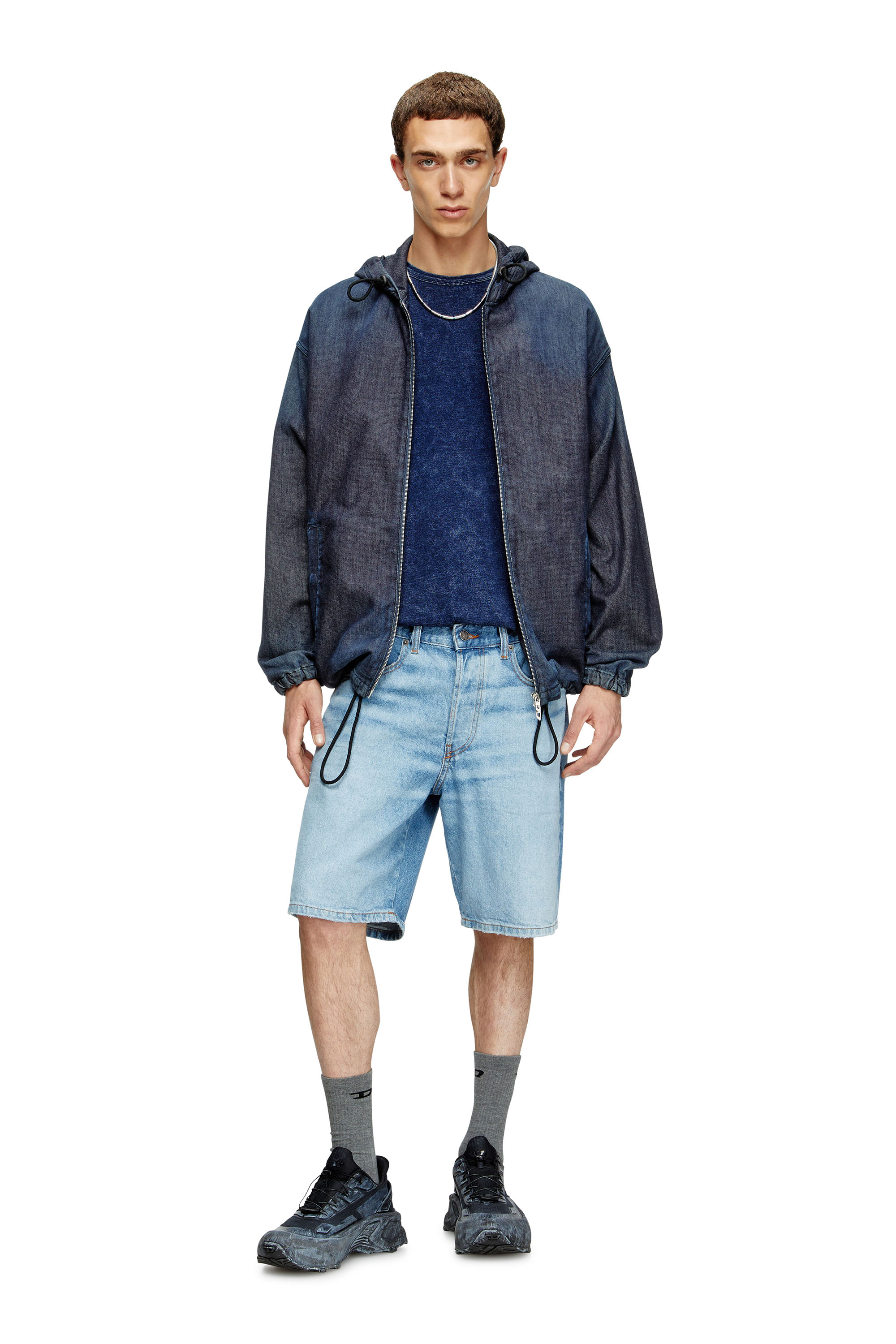 Diesel - SKM-D-TENNIS-CREW-17,5, Male's クルーソックス3足セット in グレー/ホワイト - 2