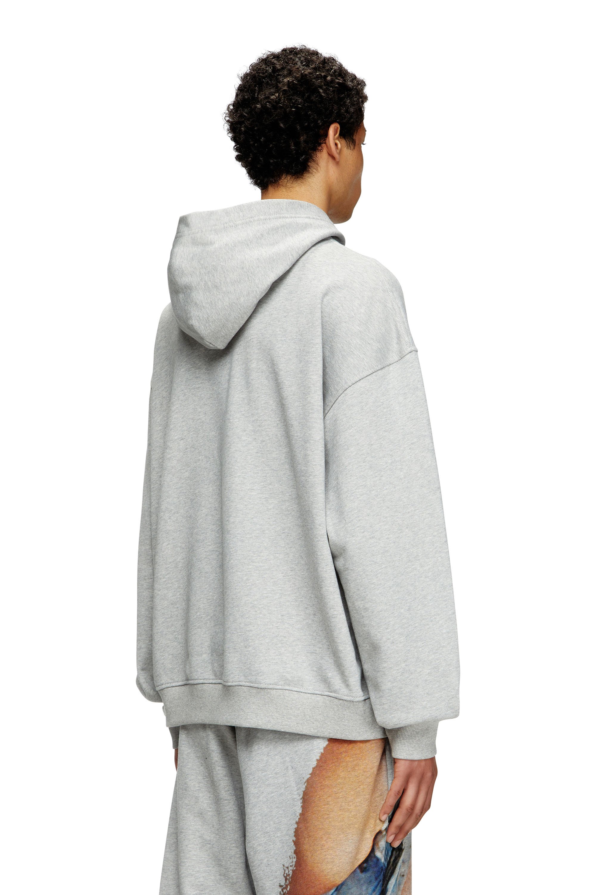 Diesel - PR-S-BOXT-HOOD-TOM25, Unisex's Hoodie with graphic print in グレー - 4