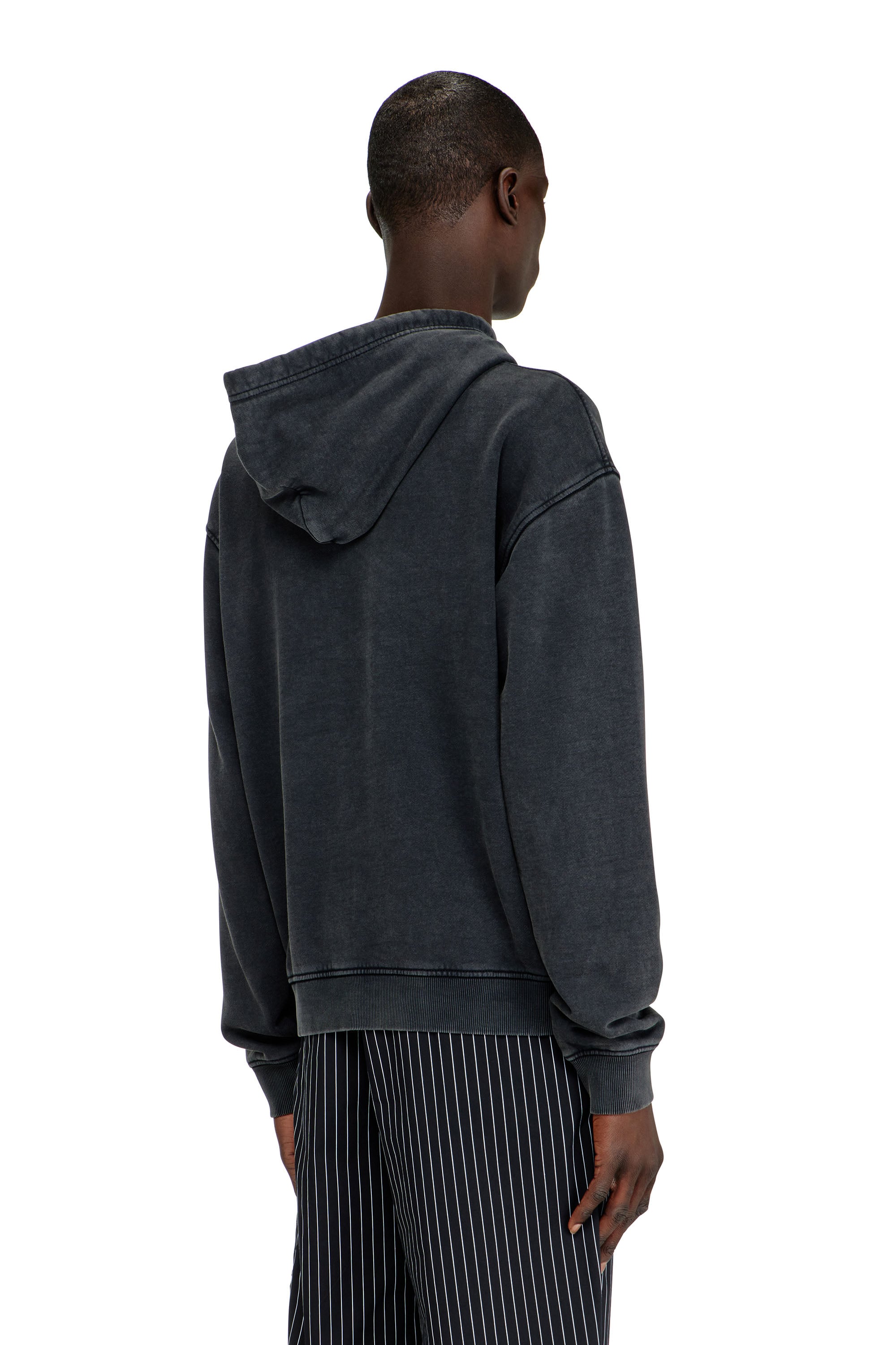 Diesel - S-NORM-HOOD-AA3, Male's プルオーバーパーカー in ダークグレー - 4
