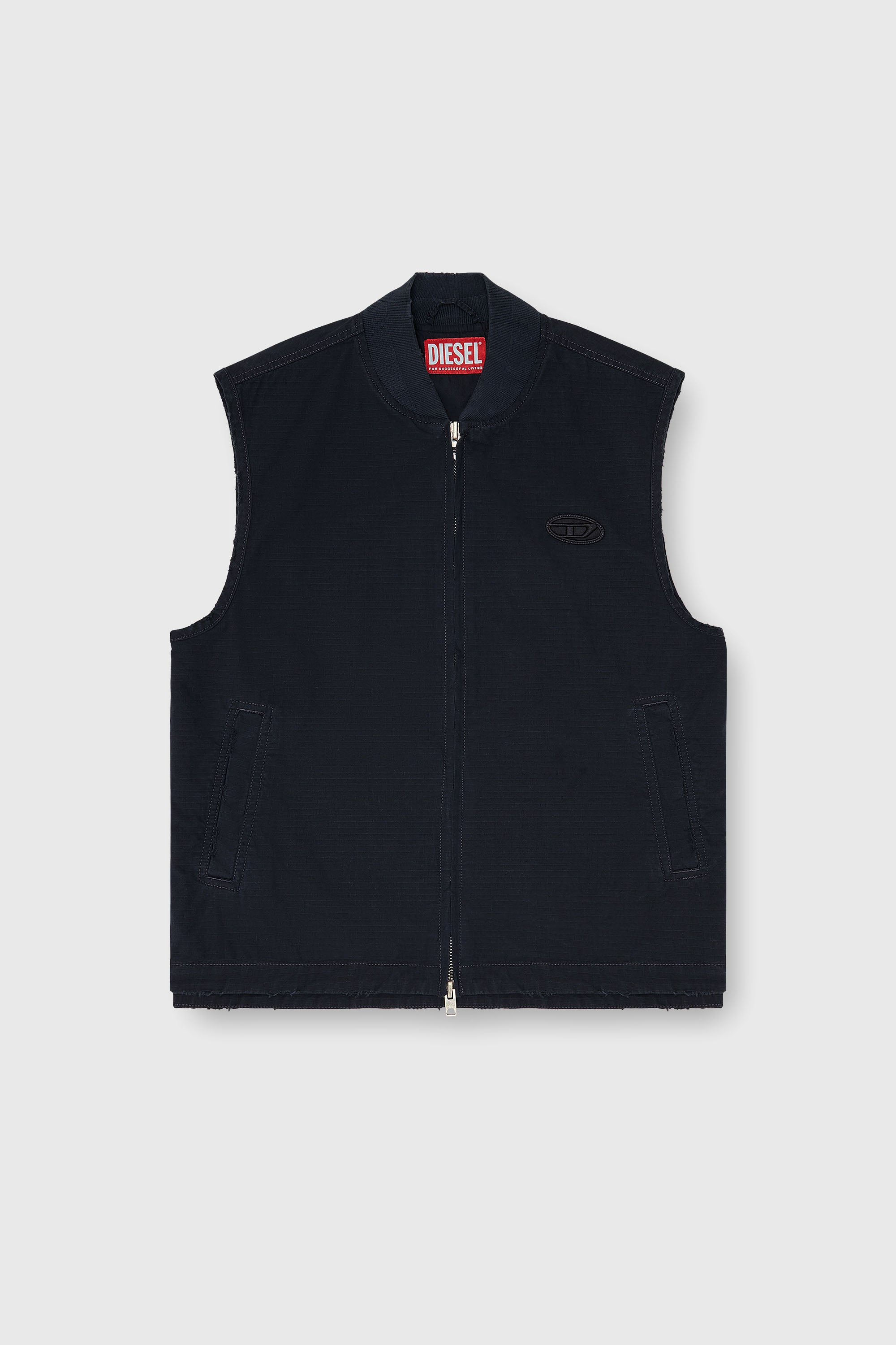 Diesel - J-TYPE-CO-SL, Male's スリーブレスジャケット in ブラック - 2