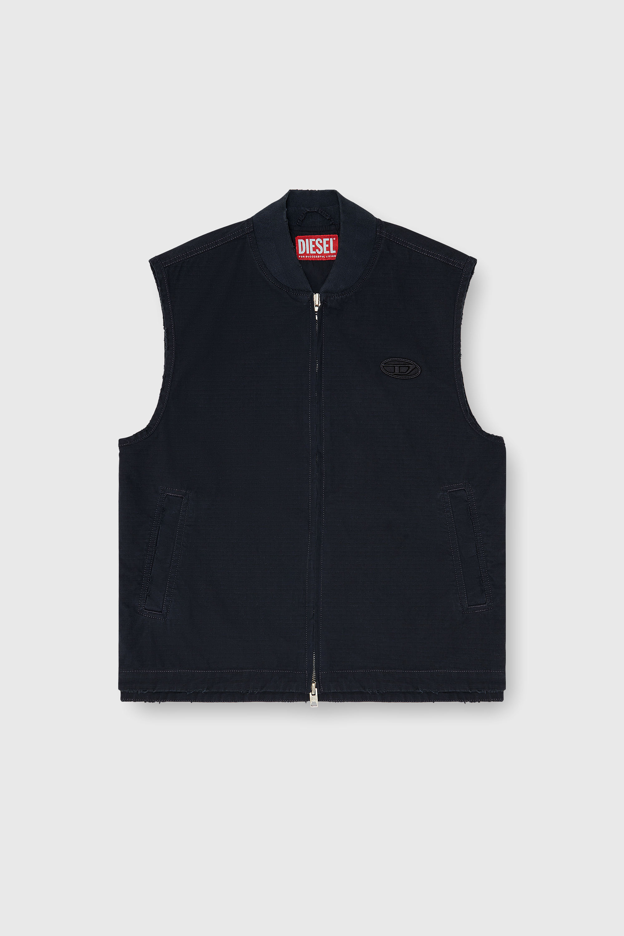 Diesel - J-TYPE-CO-SL, Male's スリーブレスジャケット in ブラック - 2