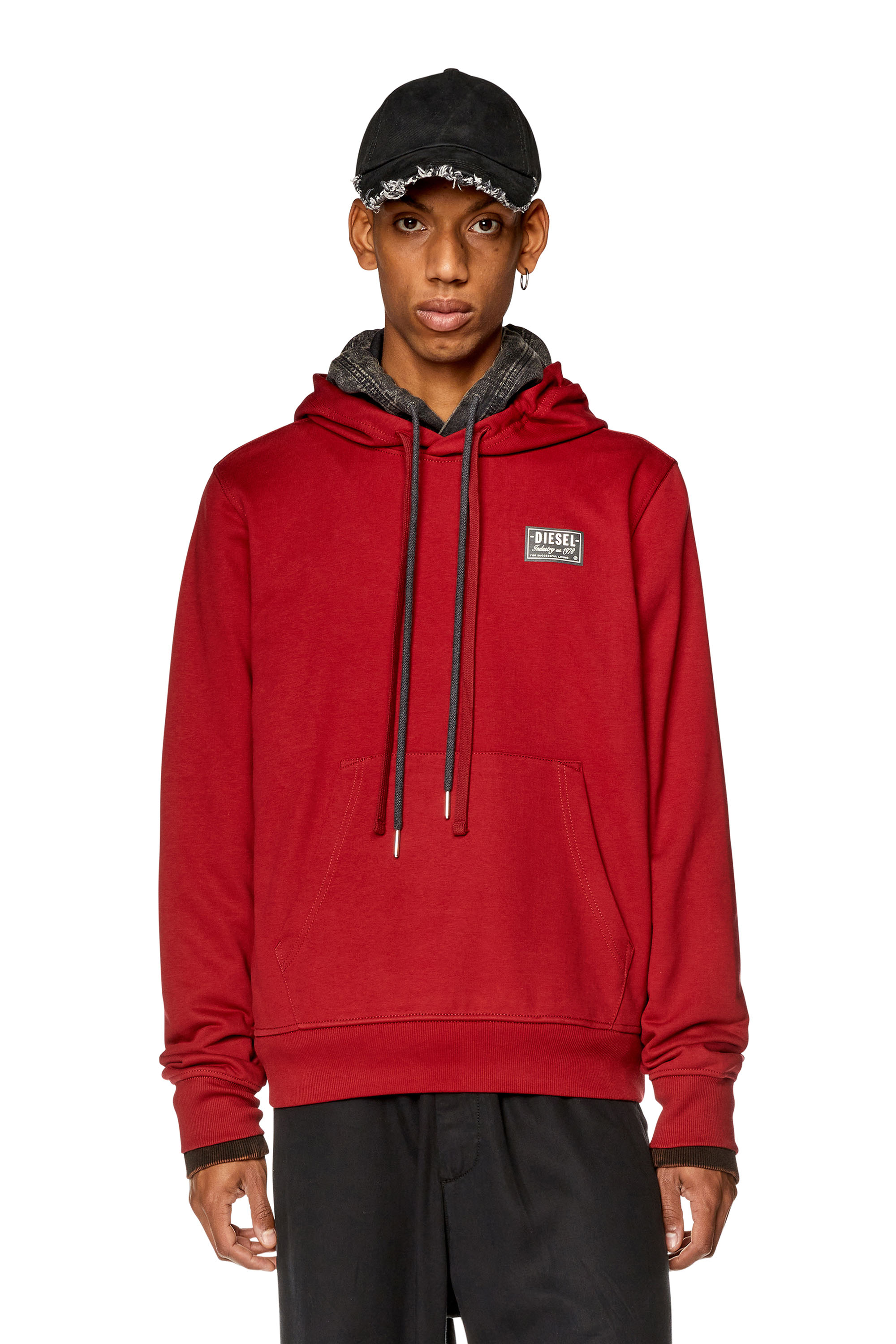 Diesel - S-GINN-HOOD-SP, レッド - Image 1