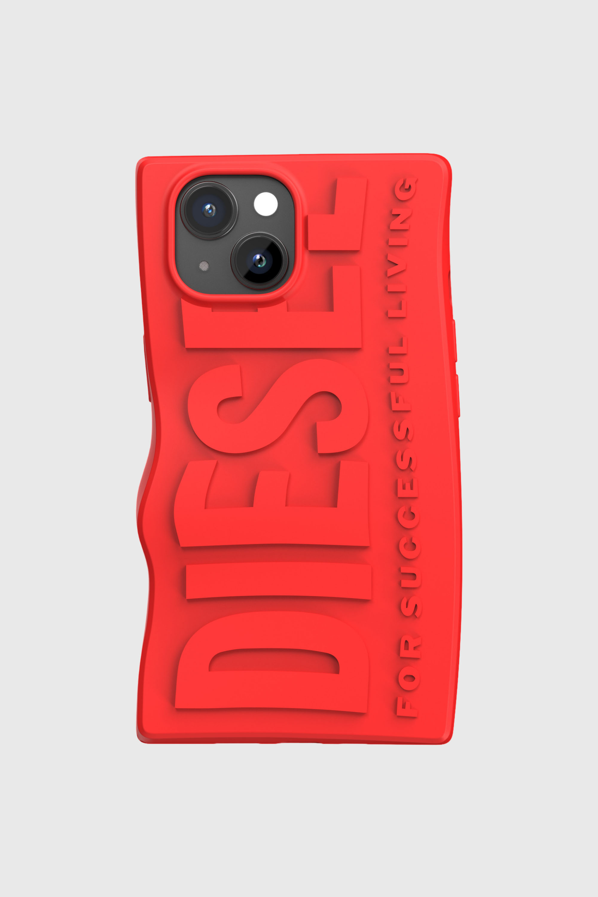 Diesel - 54116 MOULDED CASE, Unisex's iPhone 15 シリコンケース in レッド - 2