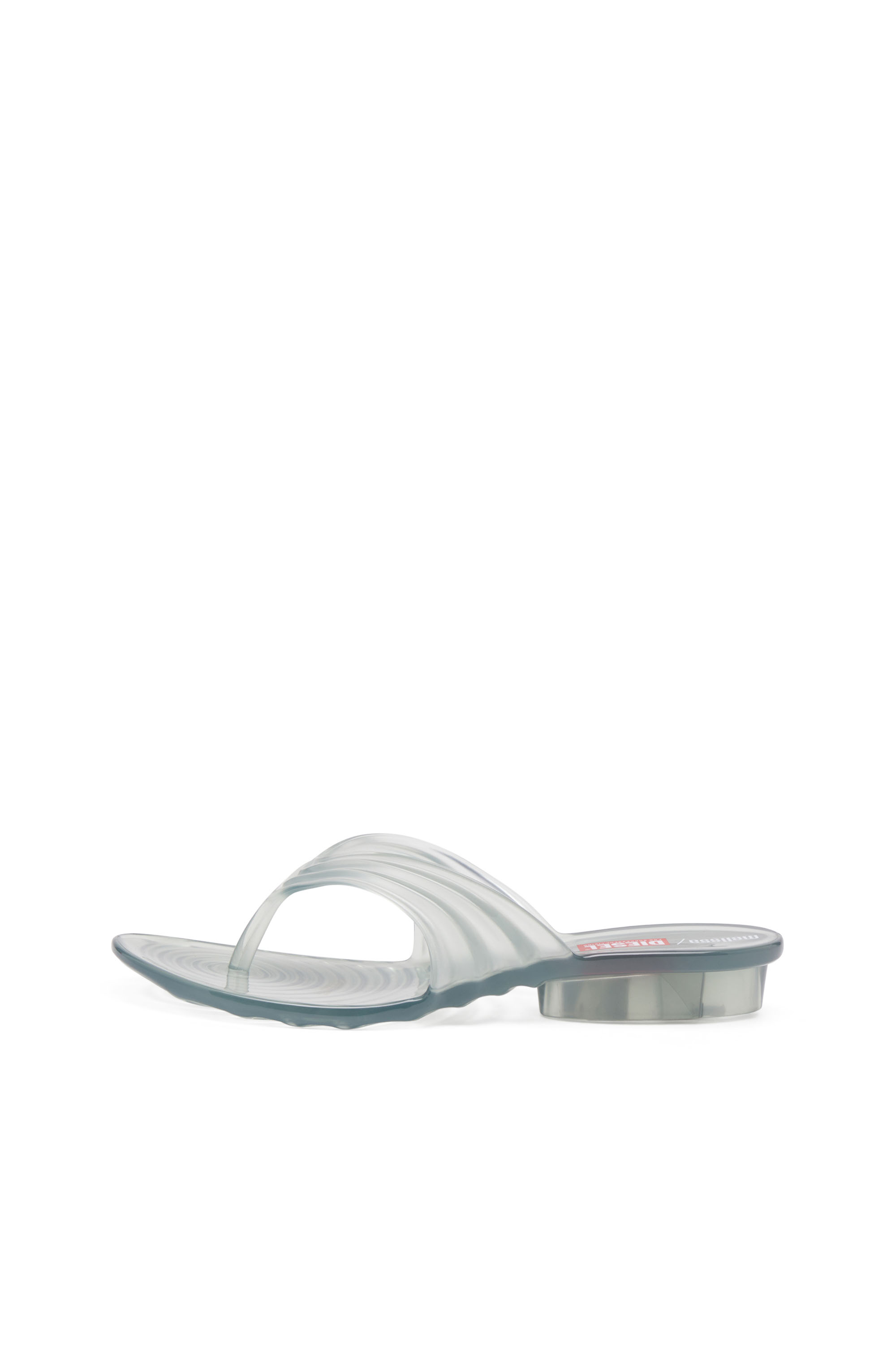 Diesel - MELISSA QUANTUM THONG, Female's Sculptural flip-flops in Melflex® in ライトグレー - 8