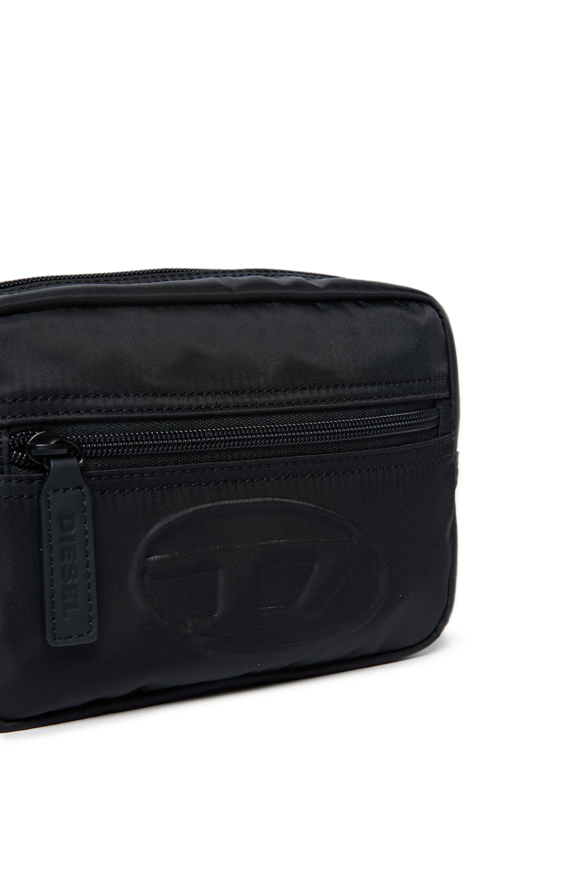 Diesel - WDEMBOSSED, Unisex's Nylon belt bag with embossed logo in ブラック - 4