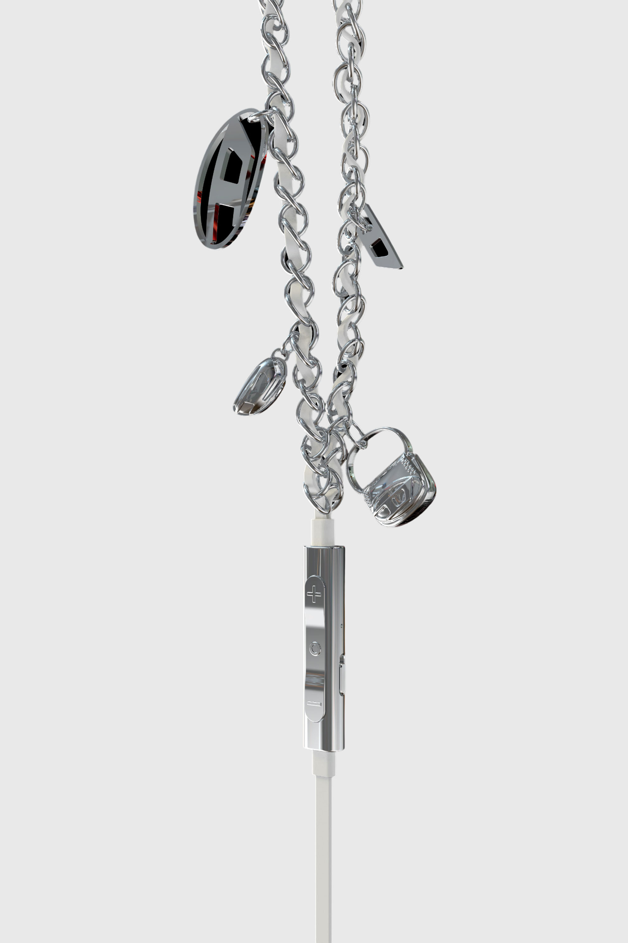 Diesel - 60458  WIRED EARBUDS WIRED EARBUDS, Unisex's UNIVERSAL in シルバー - 2