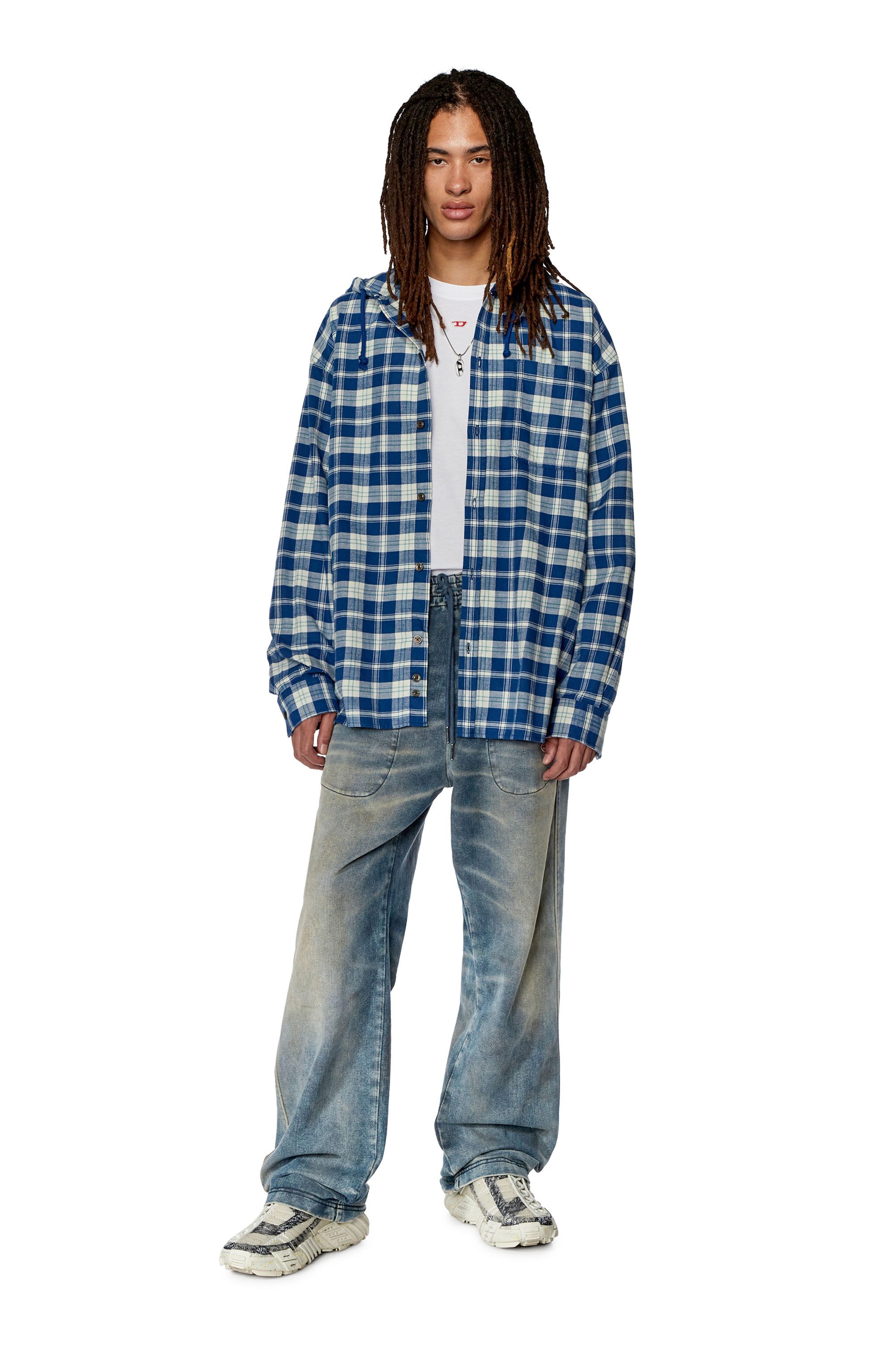 Diesel - S-DEWNY-HOOD, ホワイト/ブルー - Image 5